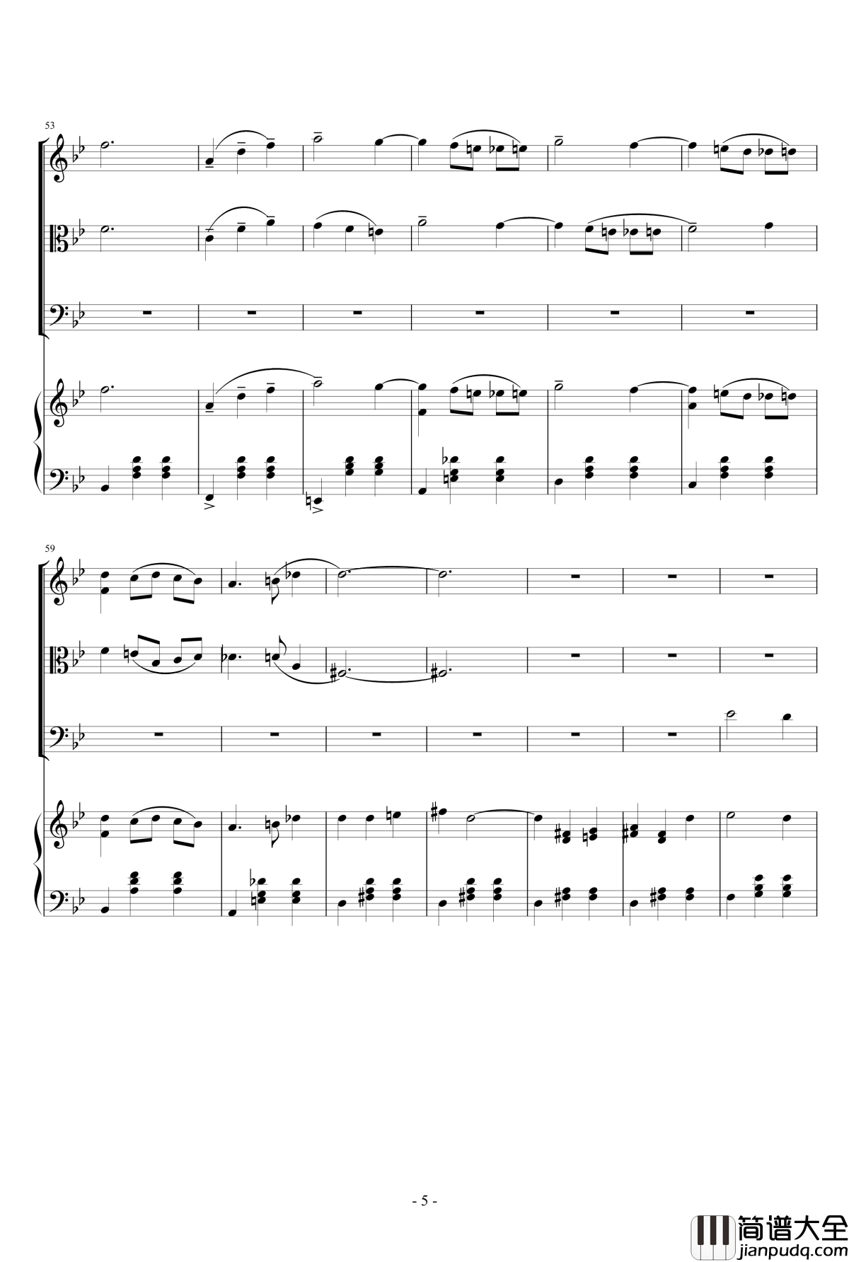 人生的回转木马钢琴谱_鋼琴四重奏_哈尔的移动城堡