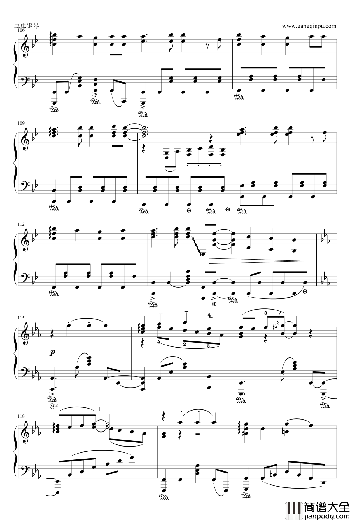 ヒトリゴト钢琴谱_埃罗芒阿老师_OP_ClariS