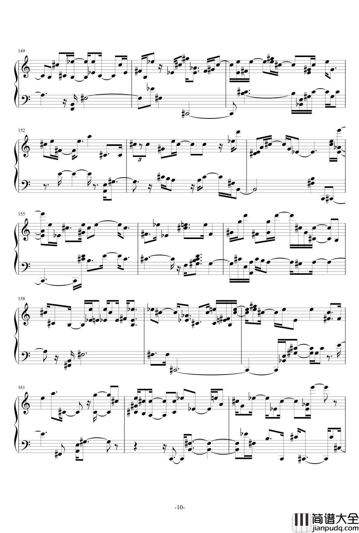 keys东方同人曲钢琴谱_2_东方组图