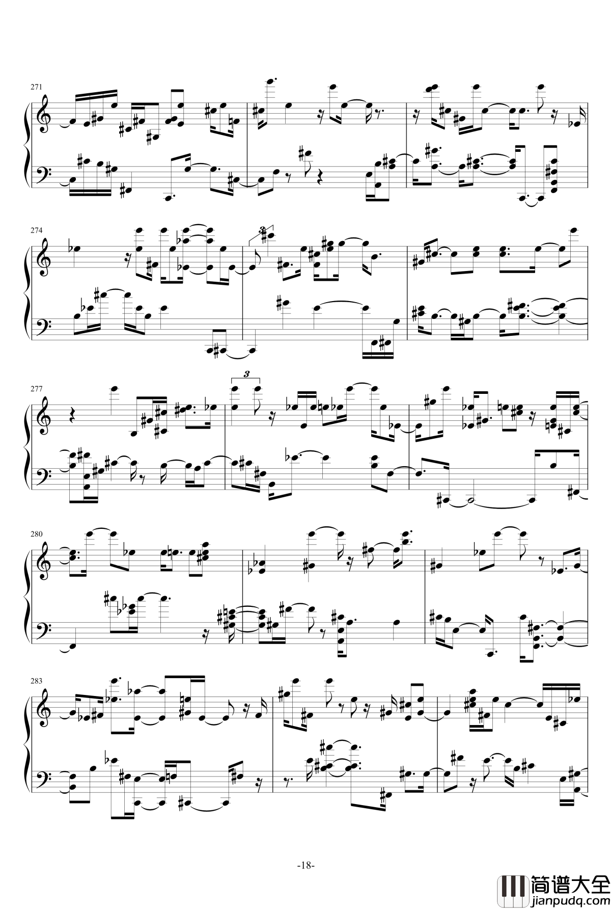 keys东方同人曲钢琴谱_2_东方组图