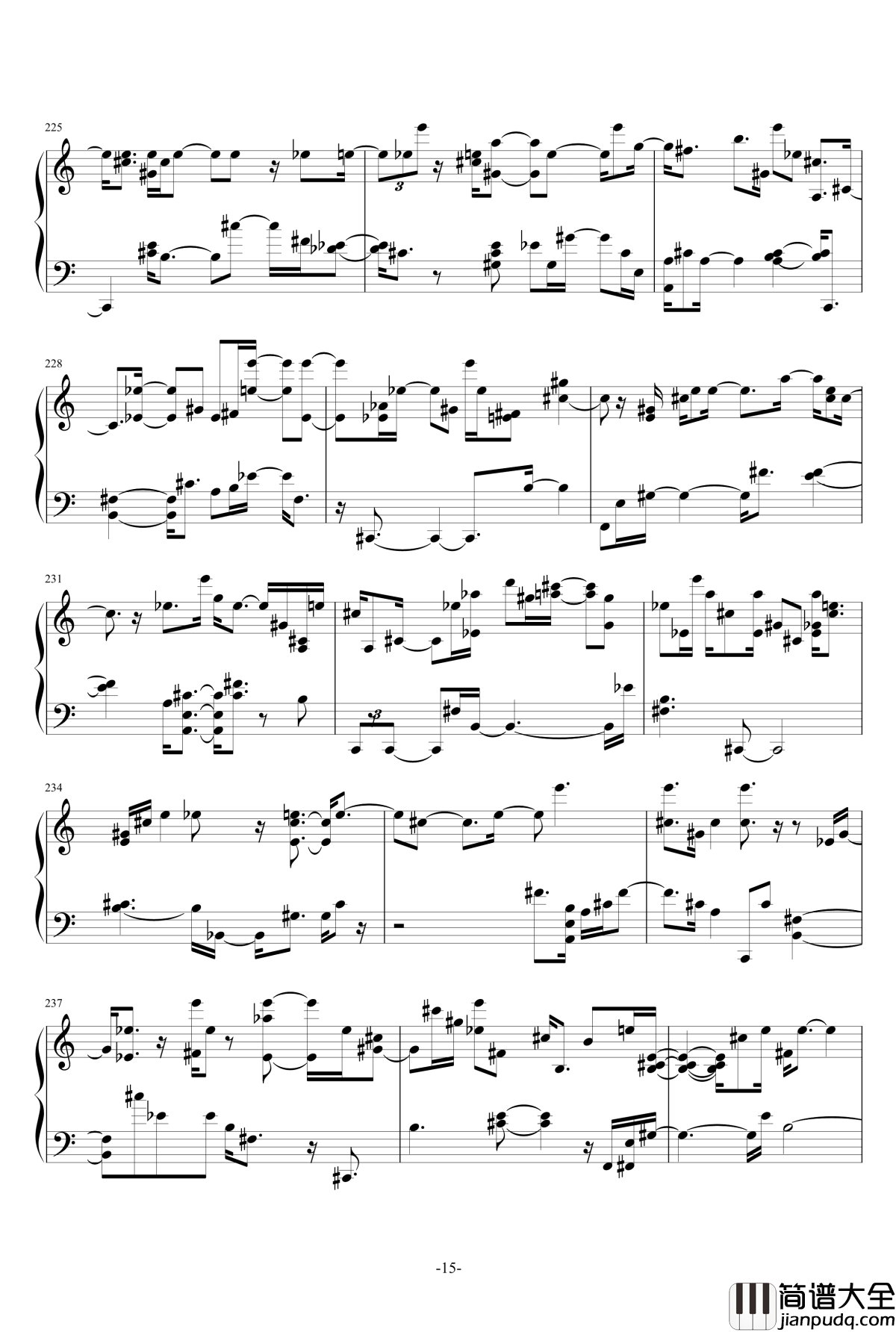 keys东方同人曲钢琴谱_2_东方组图