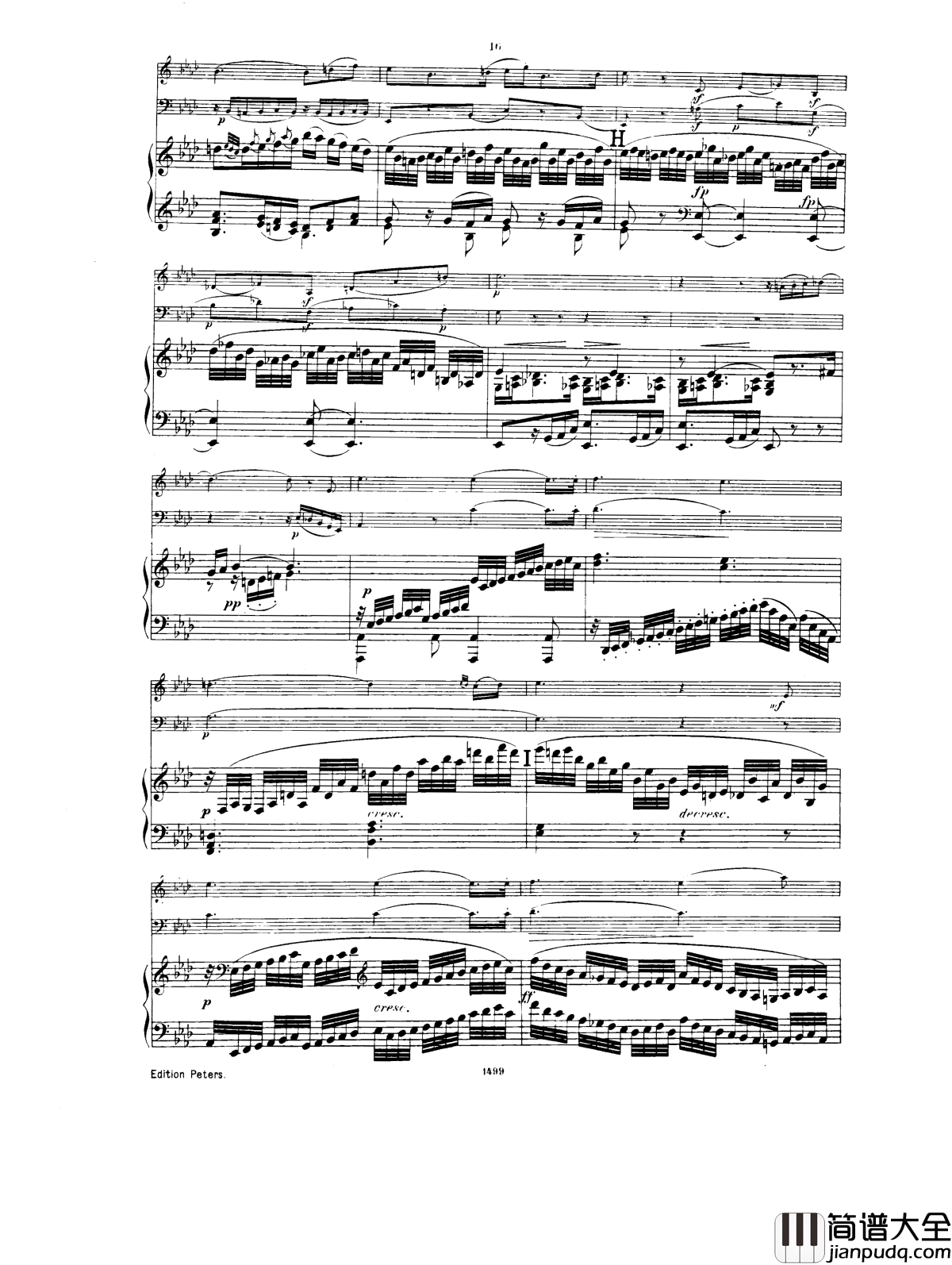 _降E大调第一钢琴三重奏__Op.12钢琴谱_胡梅尔