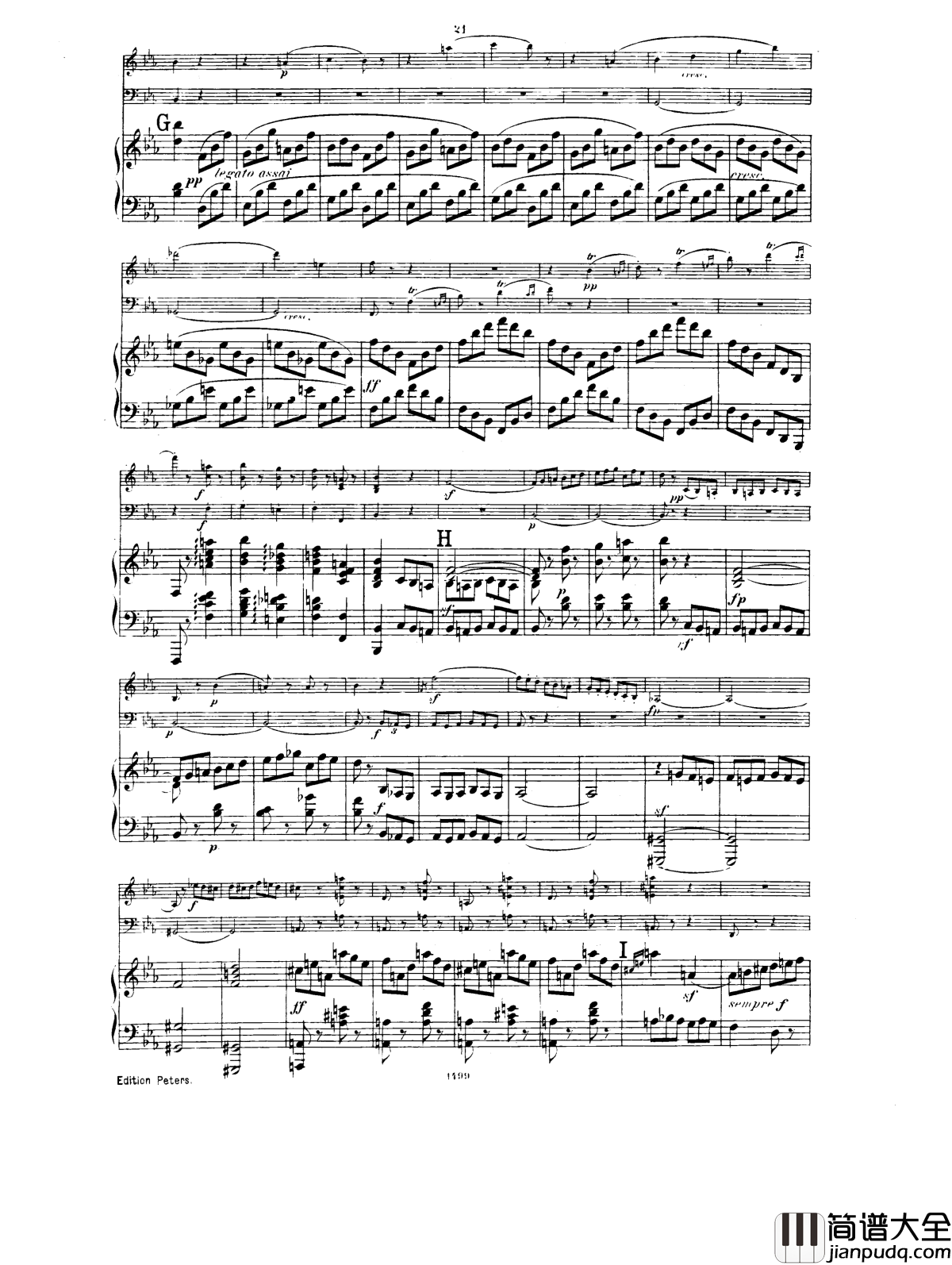 _降E大调第一钢琴三重奏__Op.12钢琴谱_胡梅尔