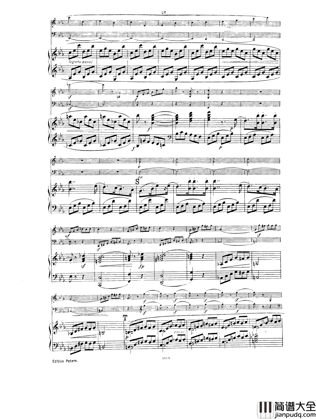 _降E大调第一钢琴三重奏__Op.12钢琴谱_胡梅尔