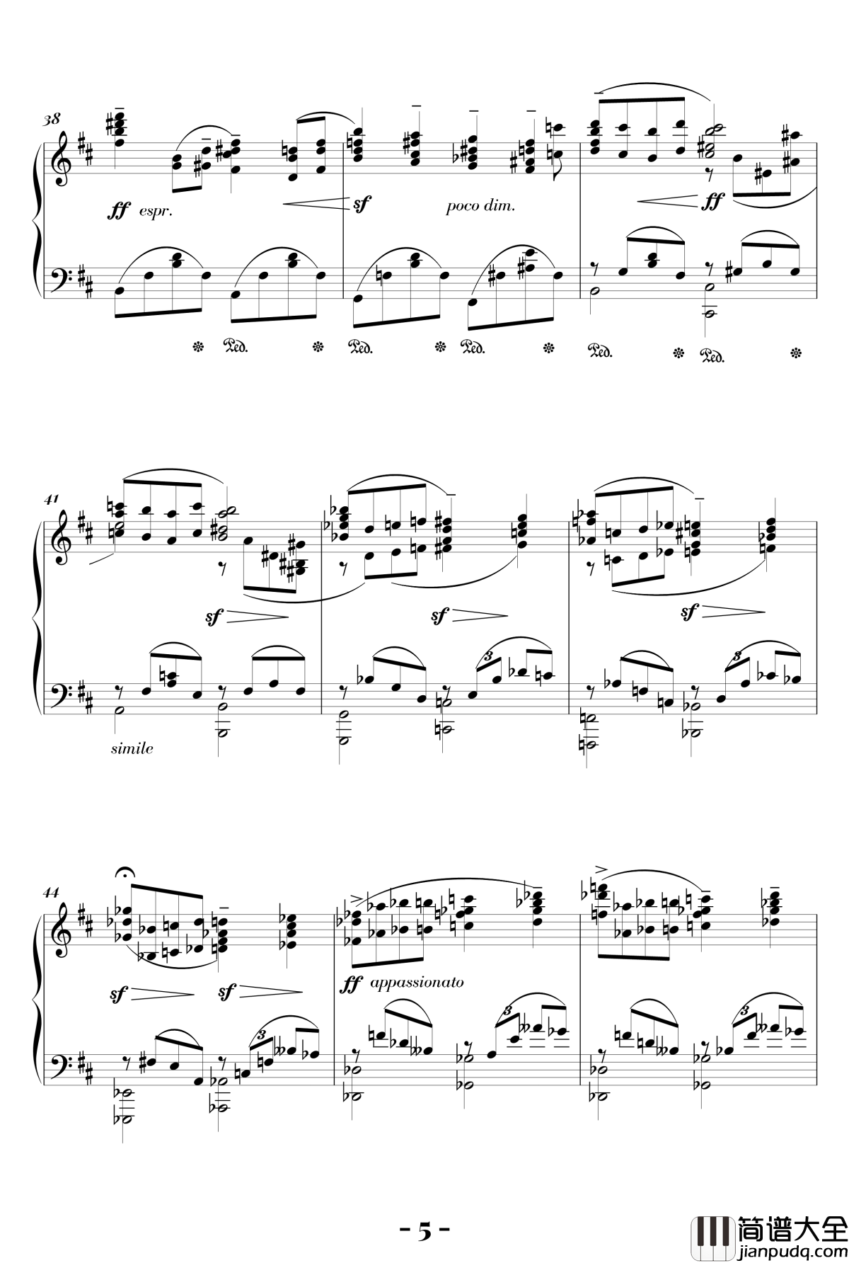 b小调浪漫曲钢琴谱_陈文戈