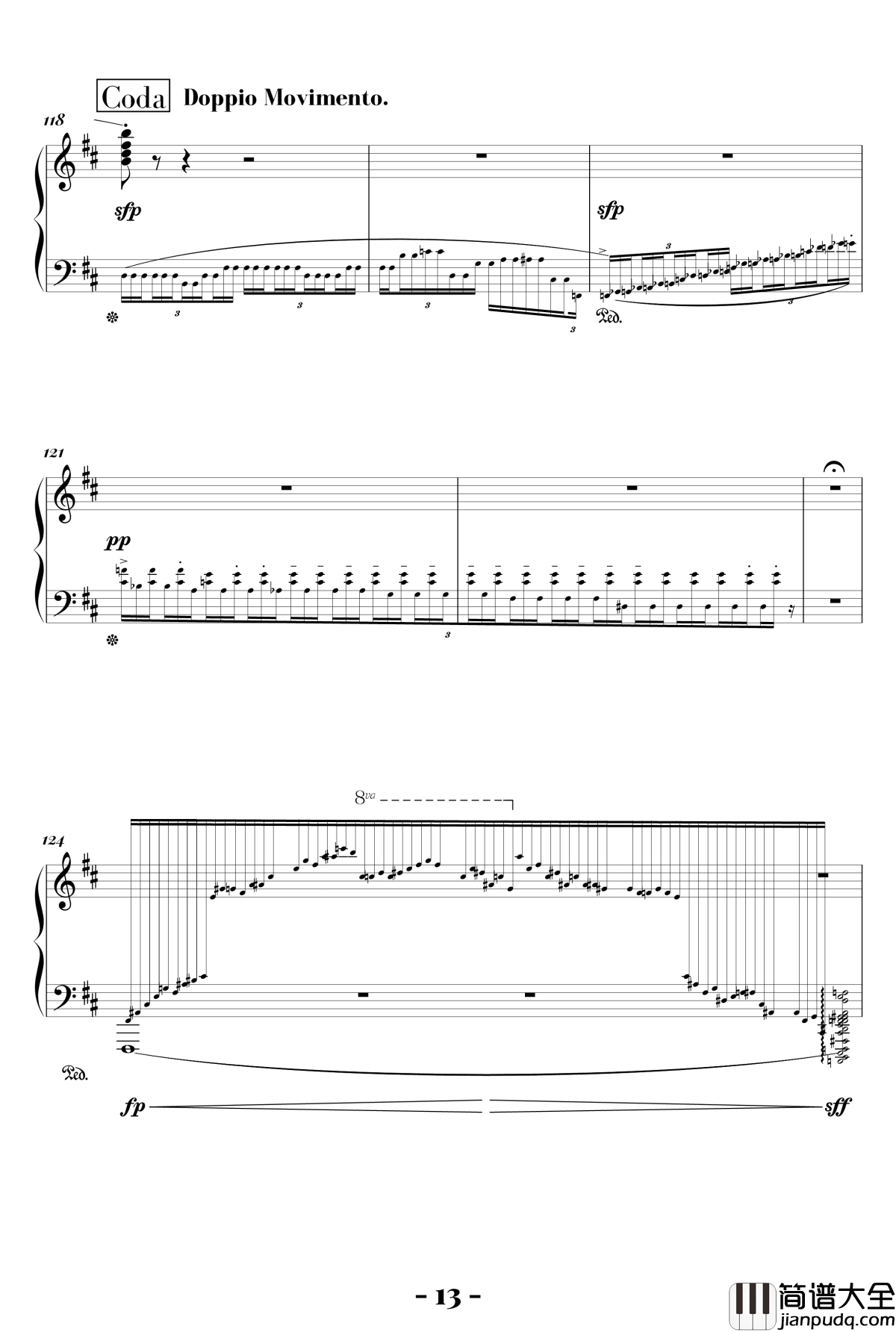 b小调浪漫曲钢琴谱_陈文戈