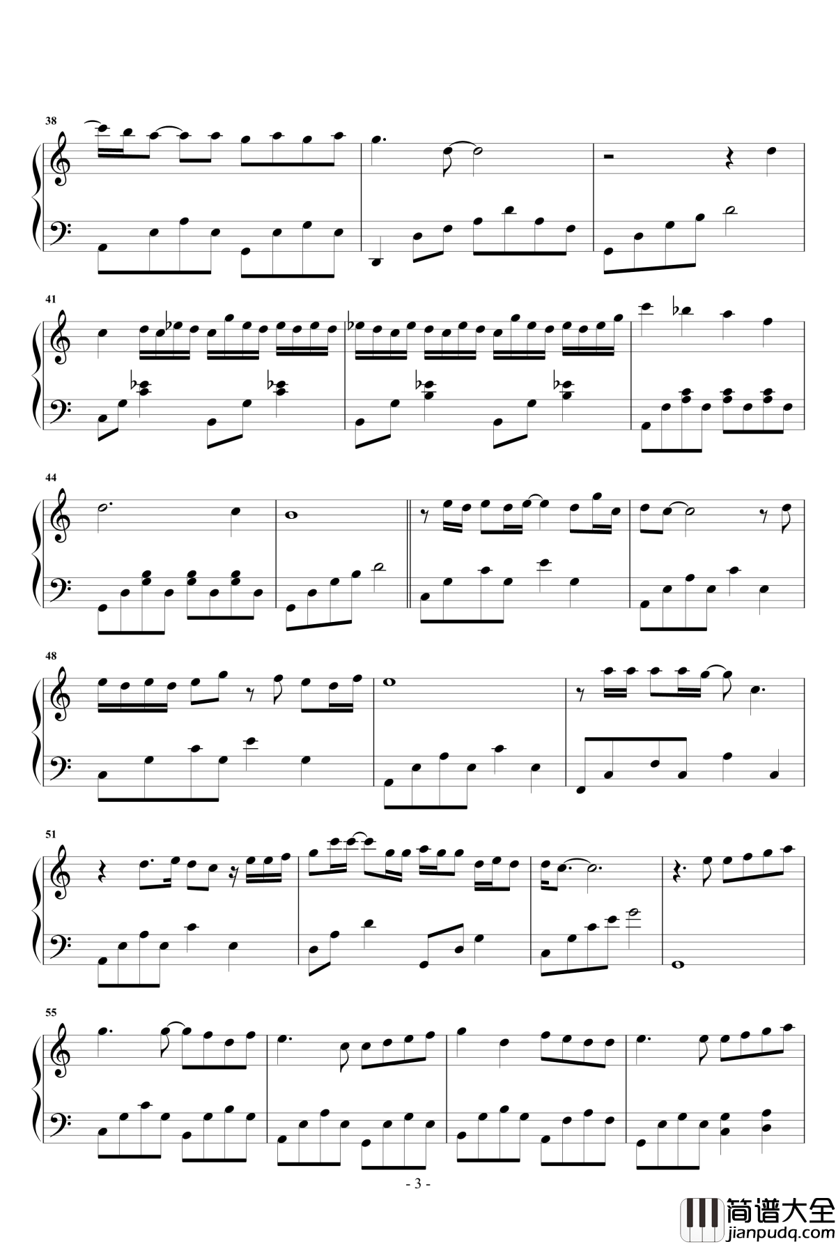 成全钢琴谱_林宥嘉_C调