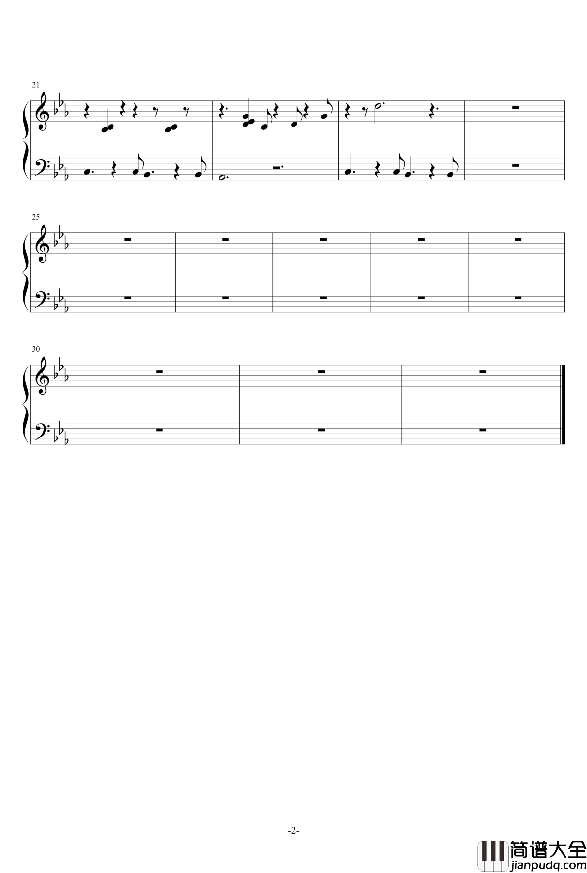 探偵くんくん钢琴谱_光宗信吉