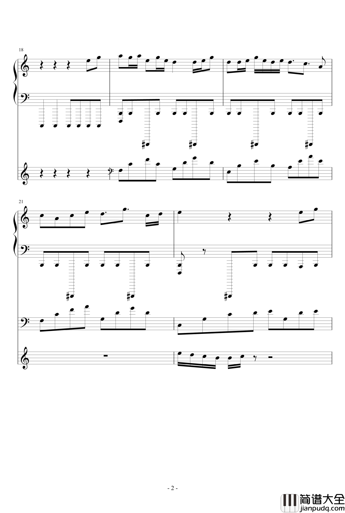 日暮夕霞钢琴谱_smile丶轩