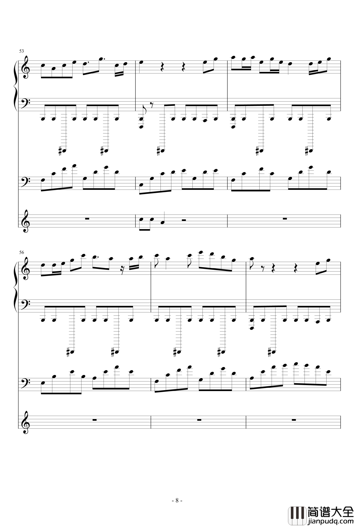 日暮夕霞钢琴谱_smile丶轩