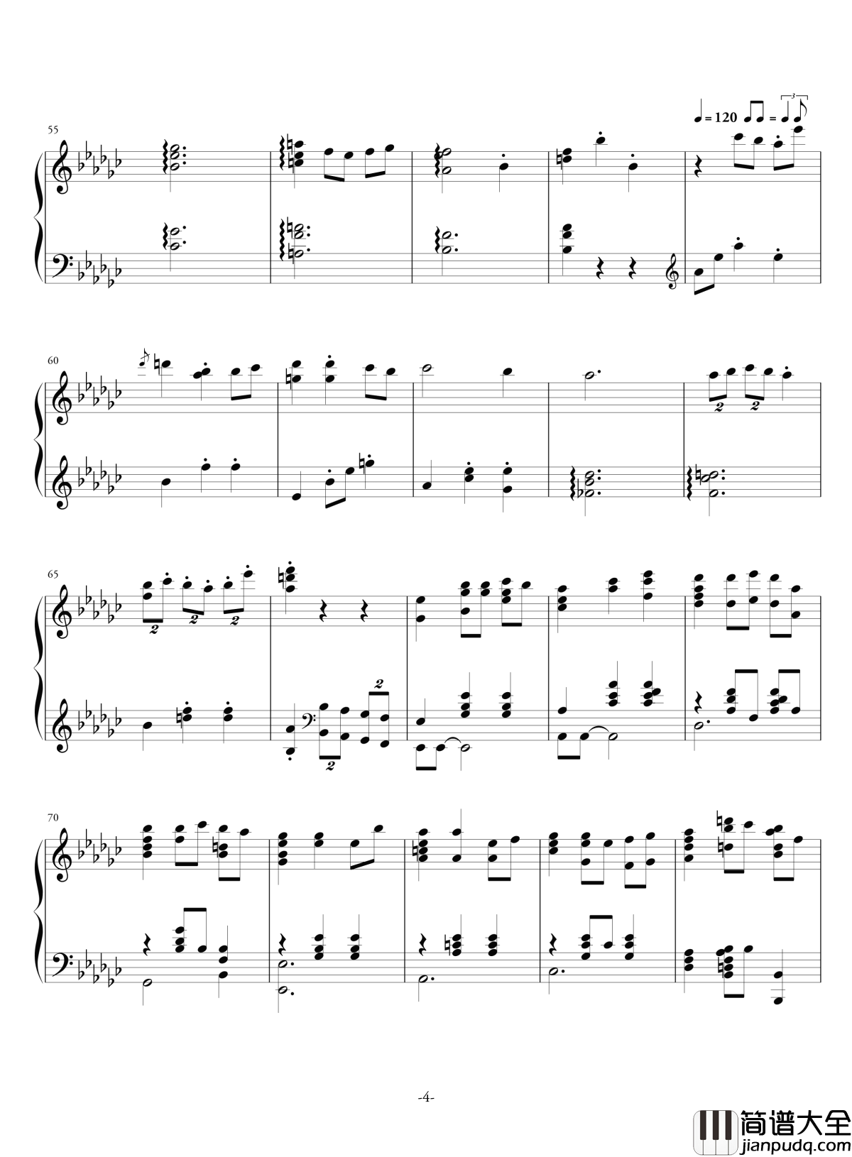 空心人偶的游乐园钢琴谱_反_aqtq314_白蔷薇组曲⒊