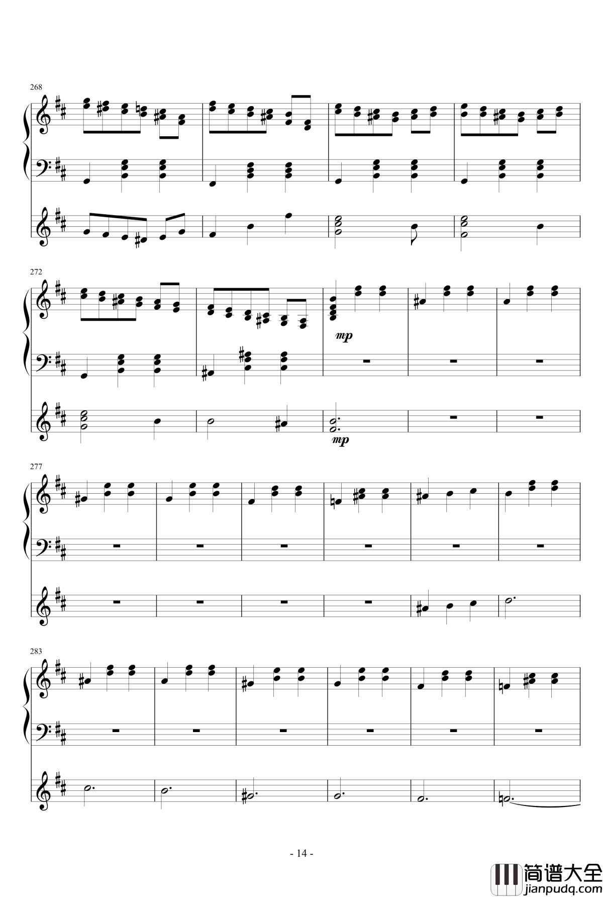 华尔兹钢琴谱_钢琴小提琴总谱_千竹何_化装舞会的A小调