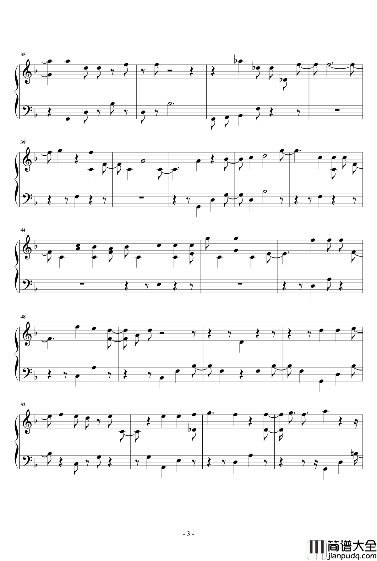 直到那一天钢琴谱_刘惜君