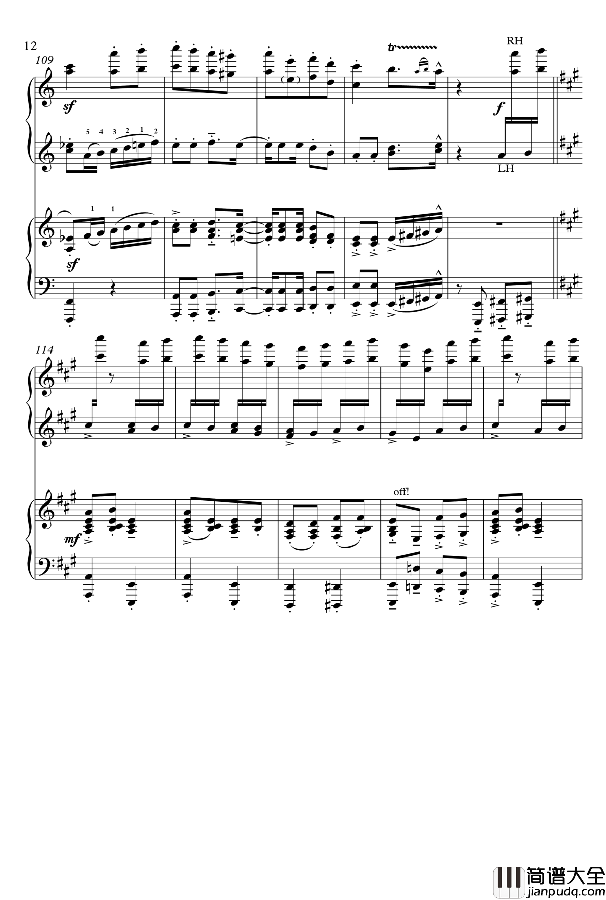 巴西桑巴土耳其进行曲钢琴谱_Philip_R_Buttall_?__四手联弹