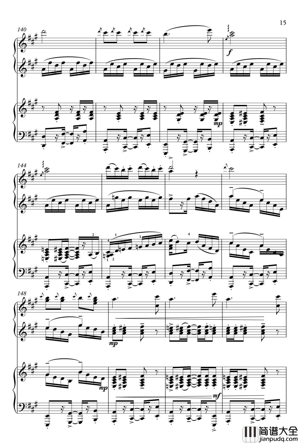 巴西桑巴土耳其进行曲钢琴谱_Philip_R_Buttall_?__四手联弹