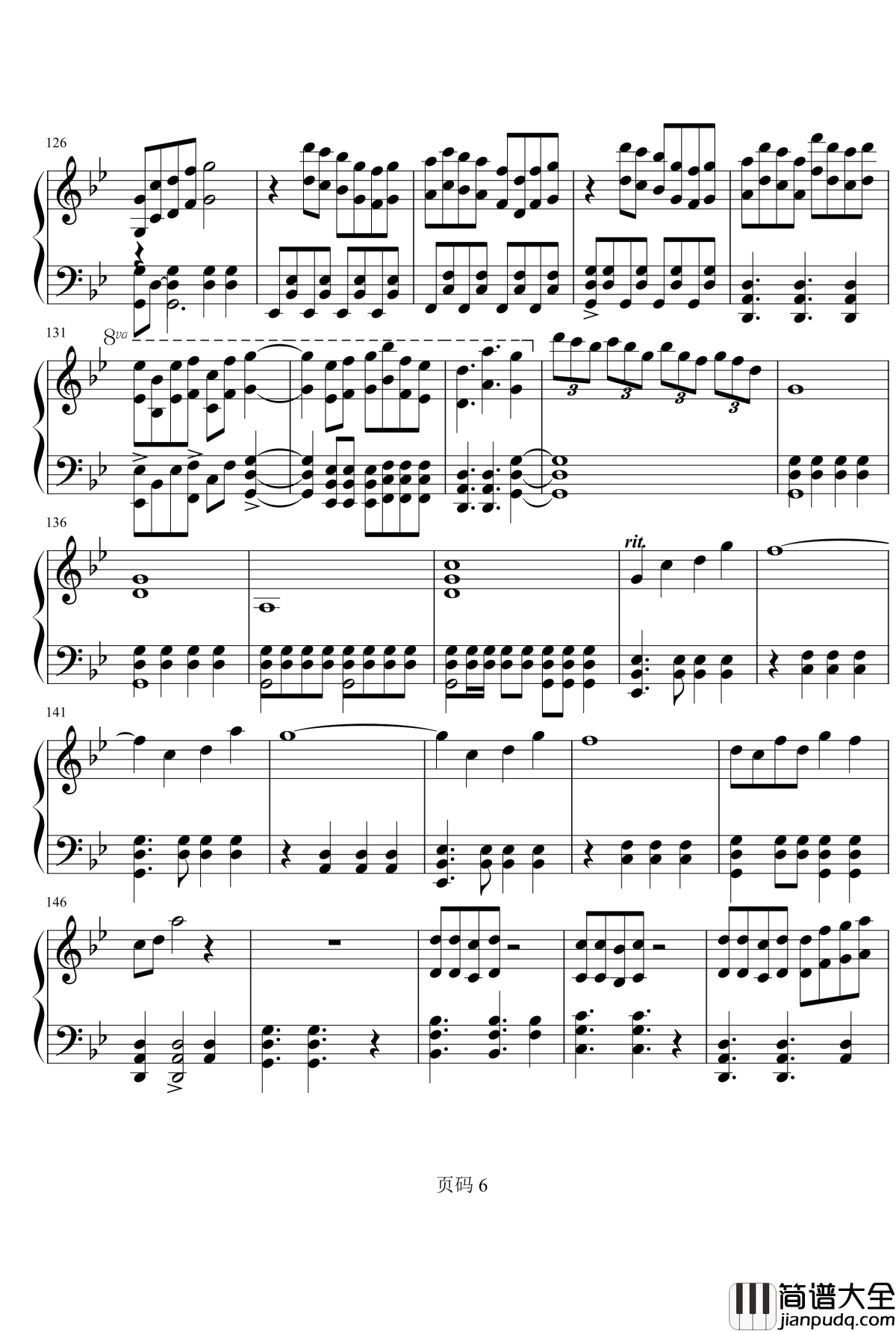 万神纪钢琴谱_伴奏_星尘