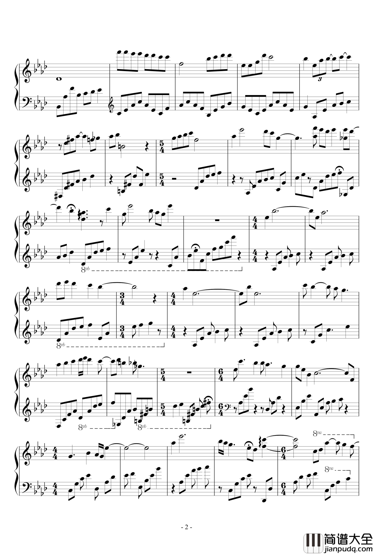 五月柳絮钢琴谱_付冬波