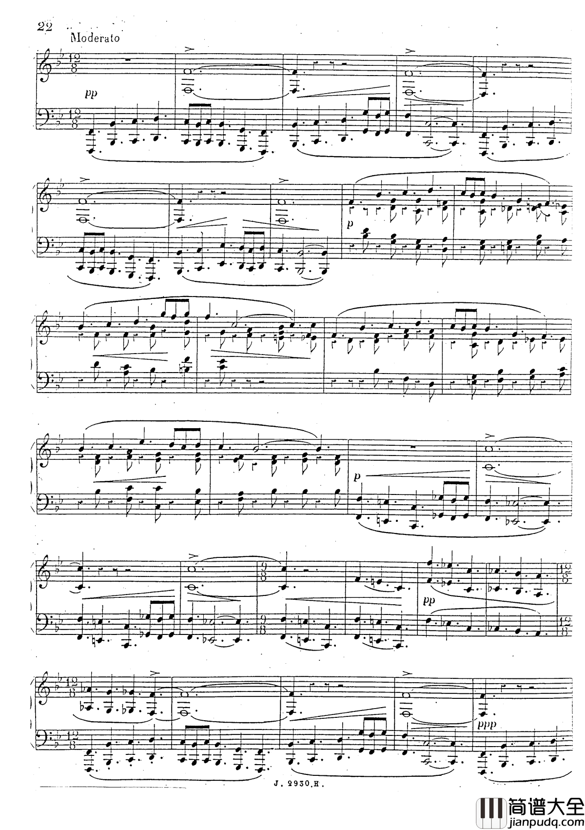 a小调第四钢琴奏鸣曲钢琴谱_安东_鲁宾斯坦__Op.100