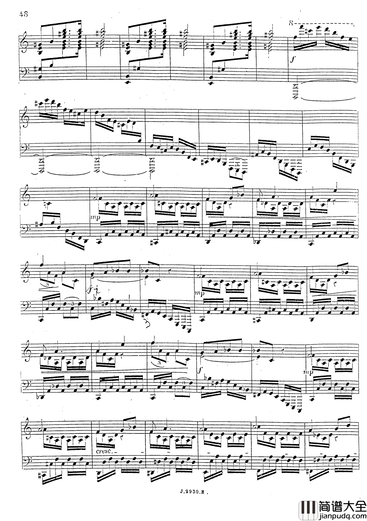 a小调第四钢琴奏鸣曲钢琴谱_安东_鲁宾斯坦__Op.100