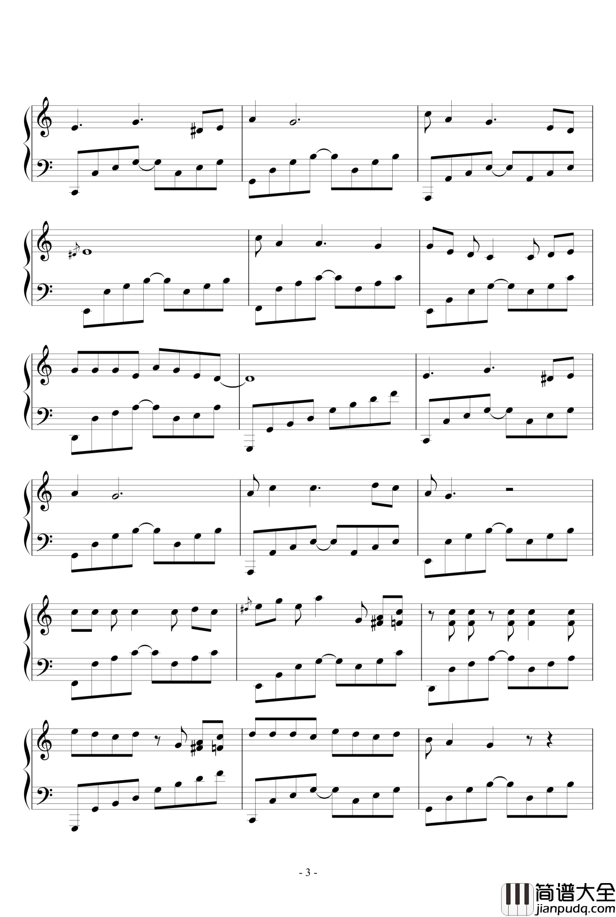 那个夏天钢琴谱_wudildy