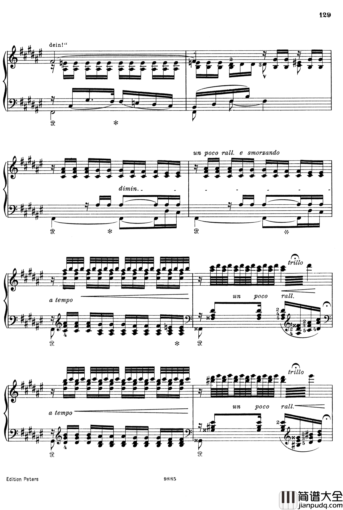 春之夜钢琴谱_李斯特改编舒曼_S.568