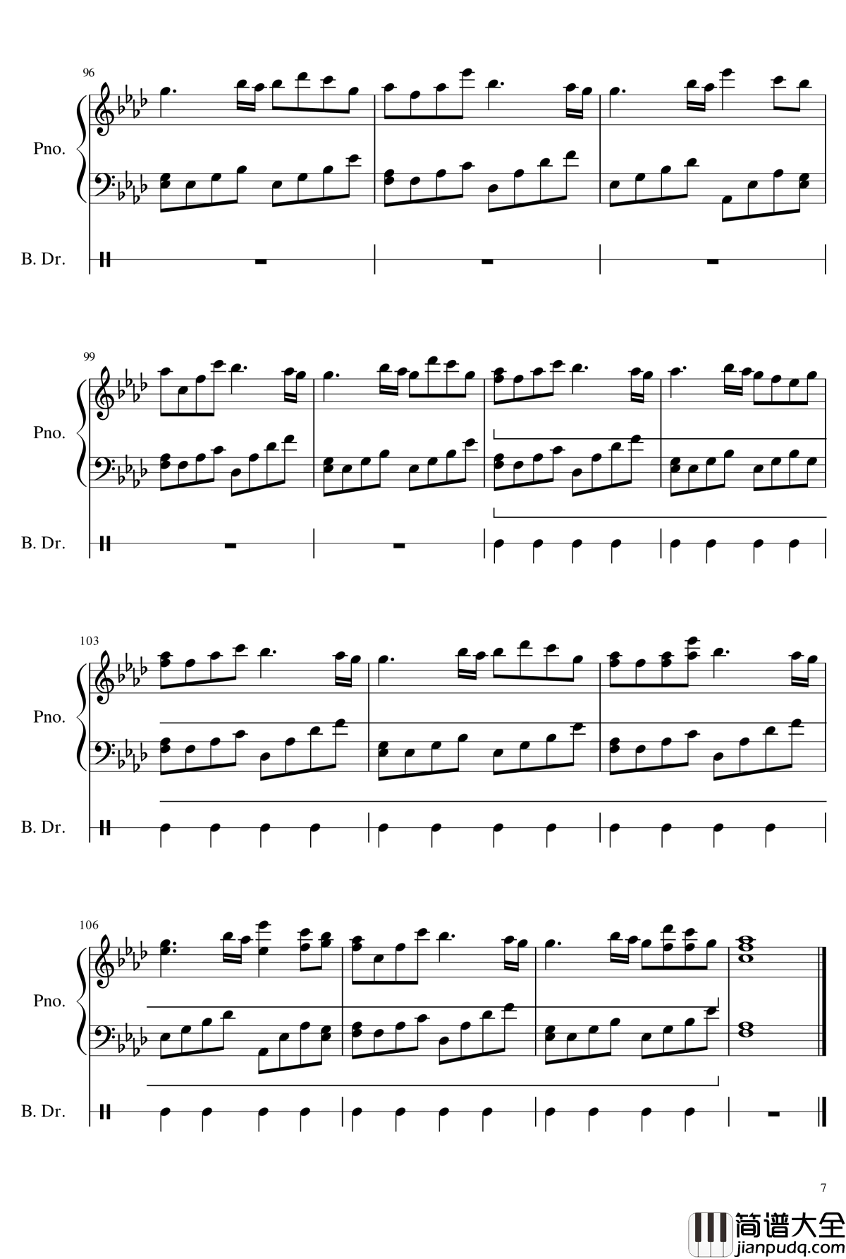 next_to_you钢琴谱_寄生兽