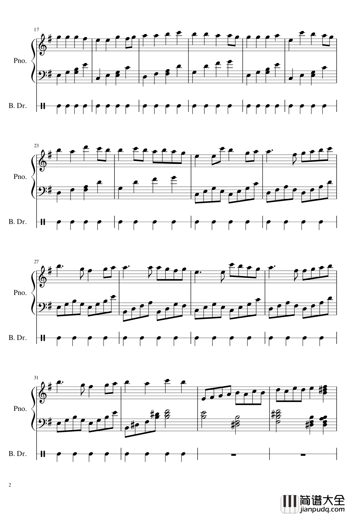 next_to_you钢琴谱_寄生兽