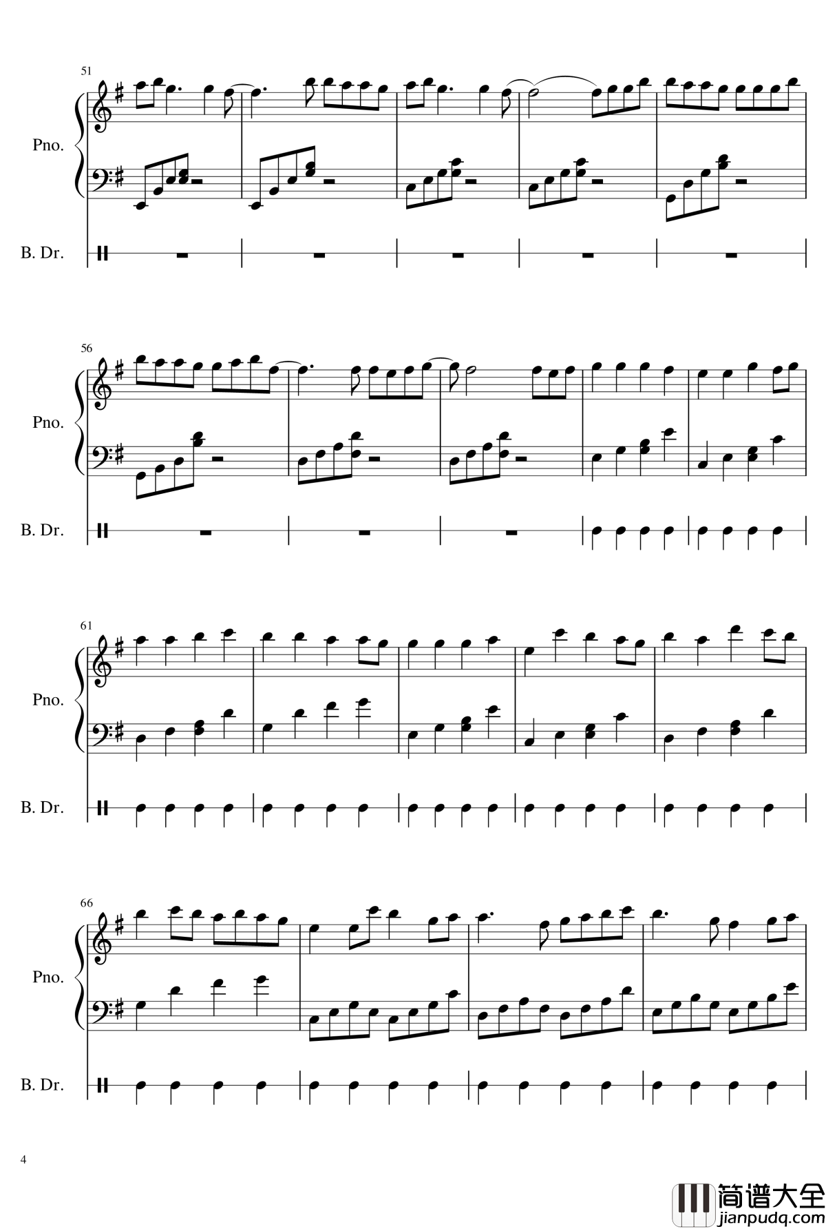 next_to_you钢琴谱_寄生兽