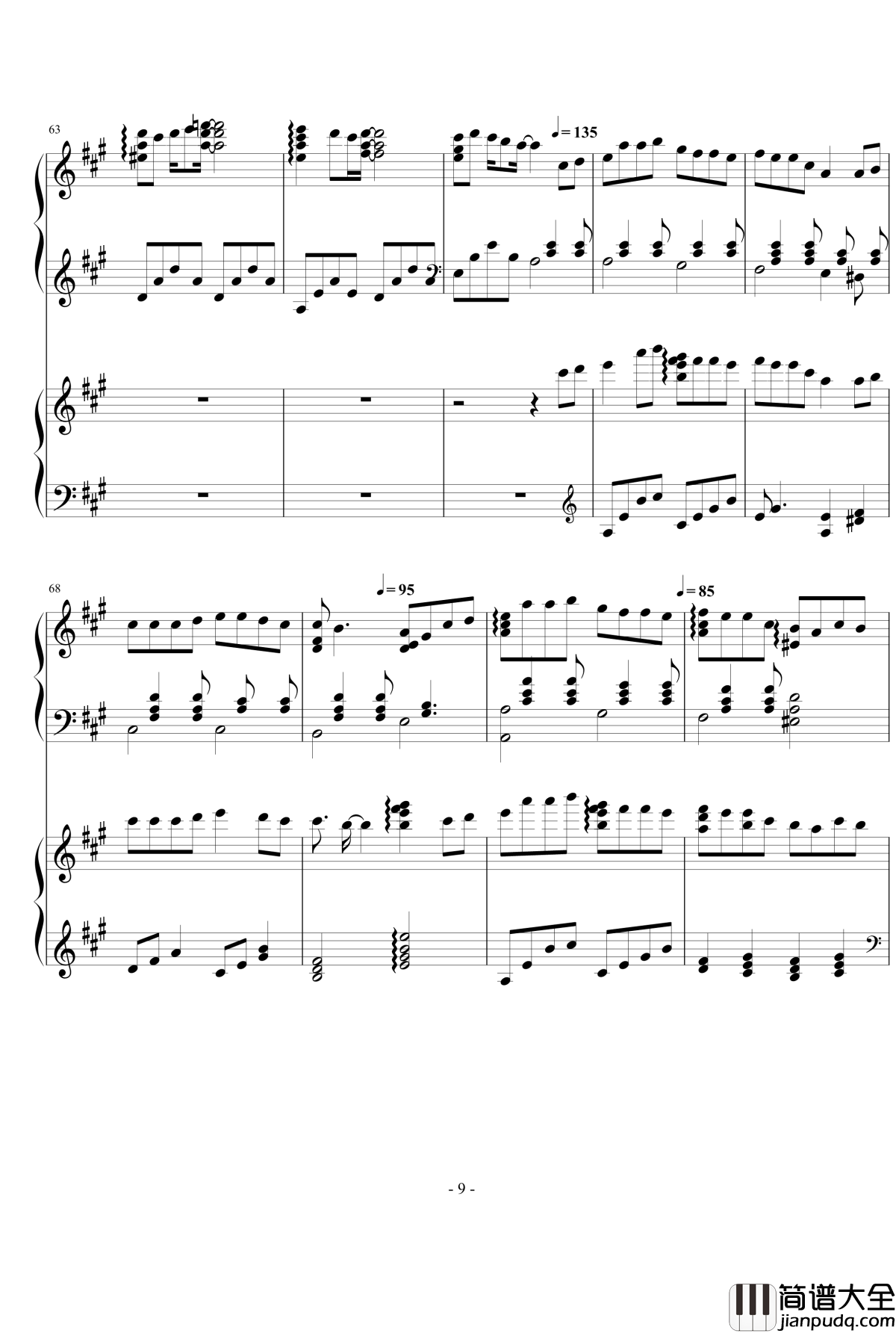 目标是神奇宝贝大师_自编_钢琴谱_触手猴