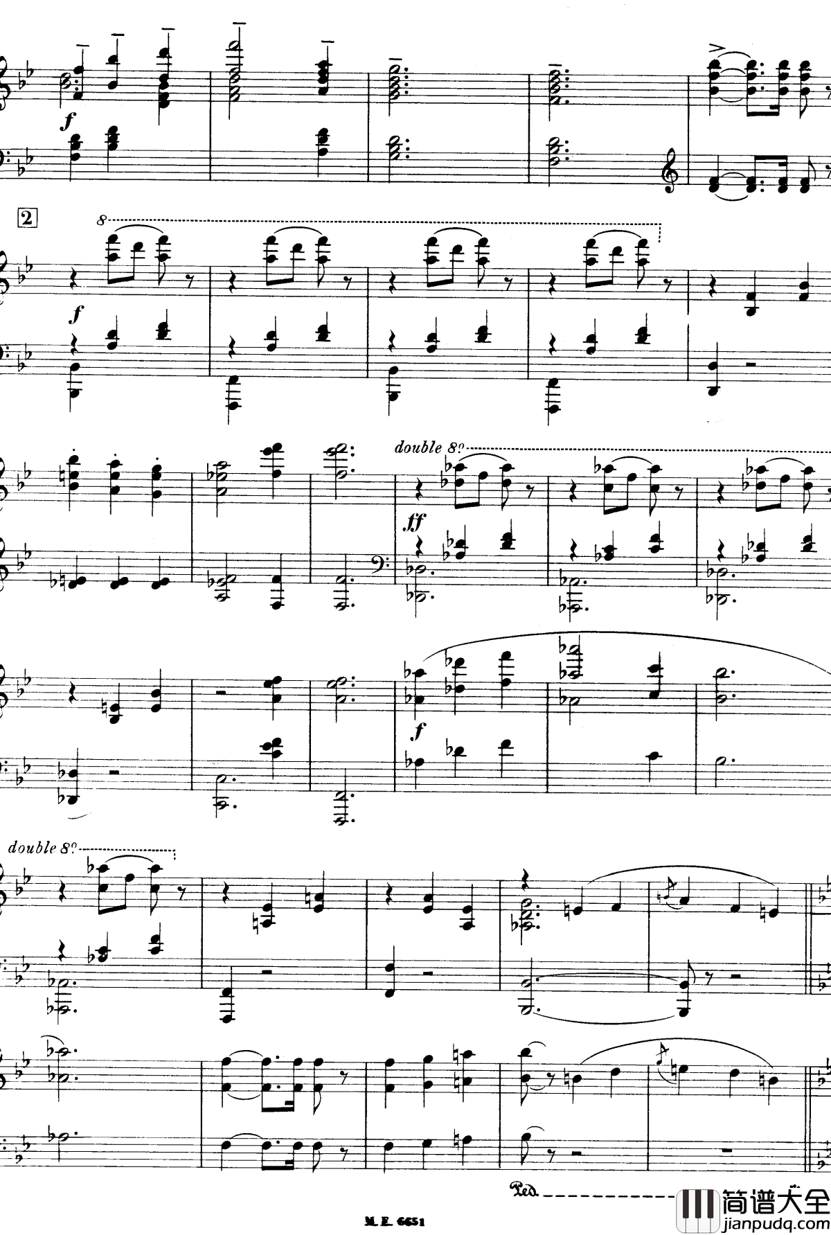 出航到西特尔钢琴谱_FP150_普朗克