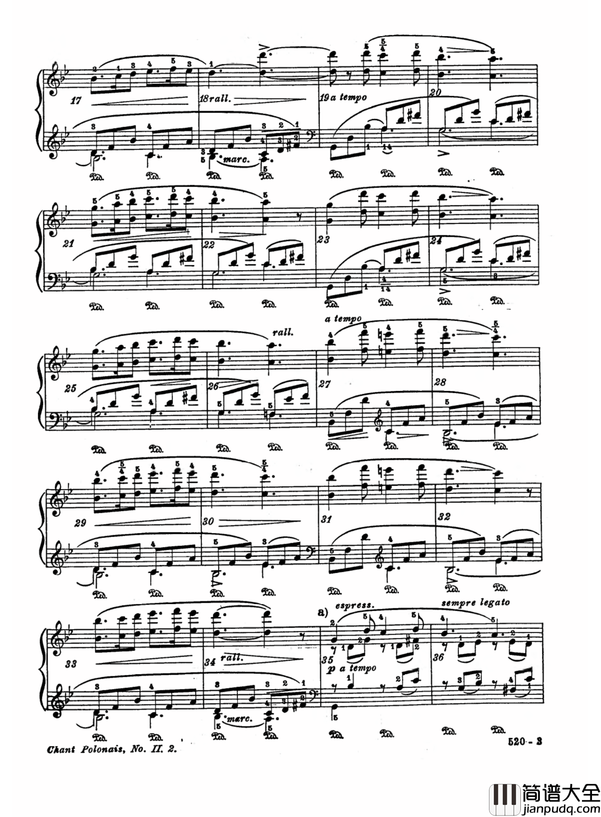 春天钢琴谱_李斯特改编_肖邦___S.480_No.2