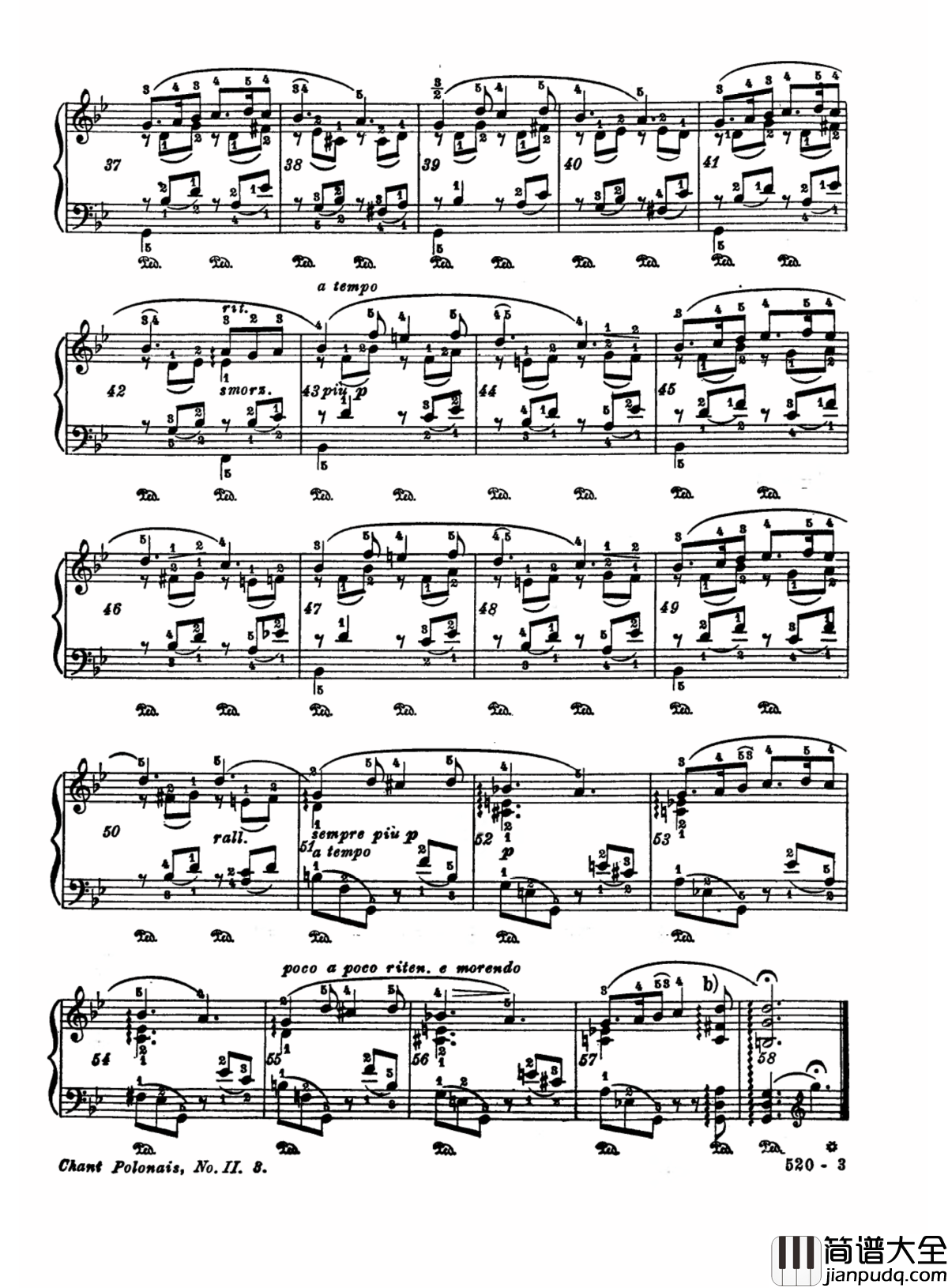 春天钢琴谱_李斯特改编_肖邦___S.480_No.2