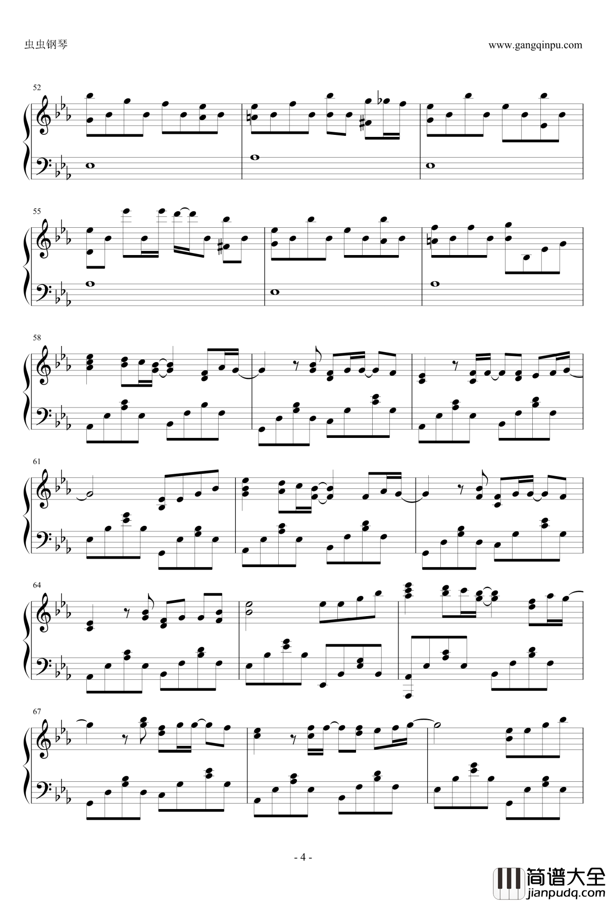 夕暮れの鳥钢琴谱_进击的巨人