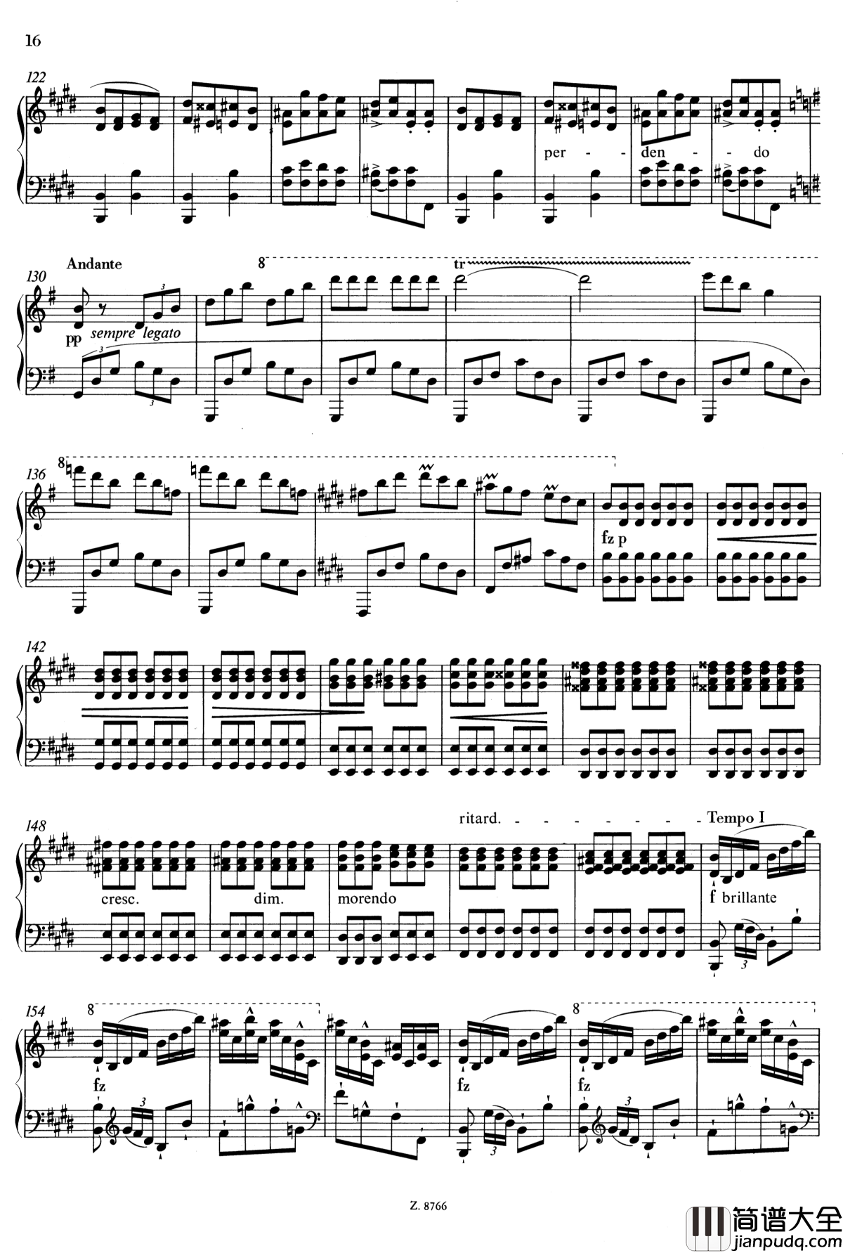 罗西尼主题华丽即兴曲钢琴谱_S.150_李斯特