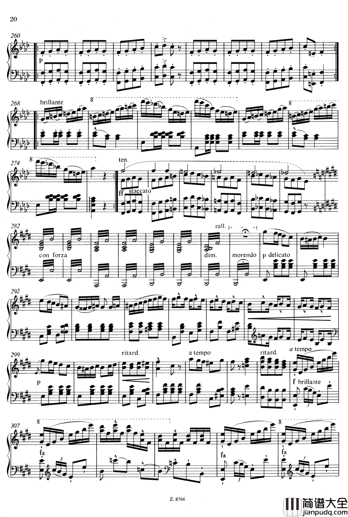 罗西尼主题华丽即兴曲钢琴谱_S.150_李斯特