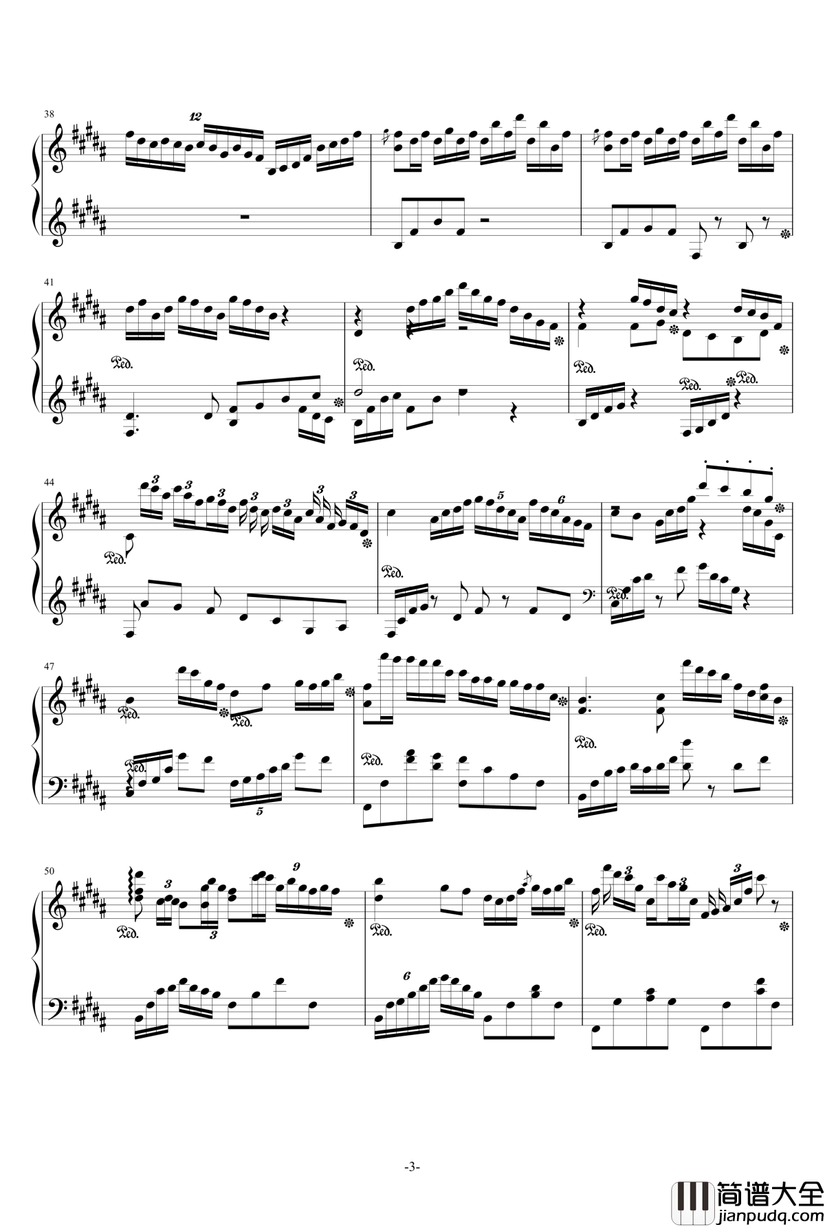 邓丽君主题幻想曲钢琴谱_邓丽君