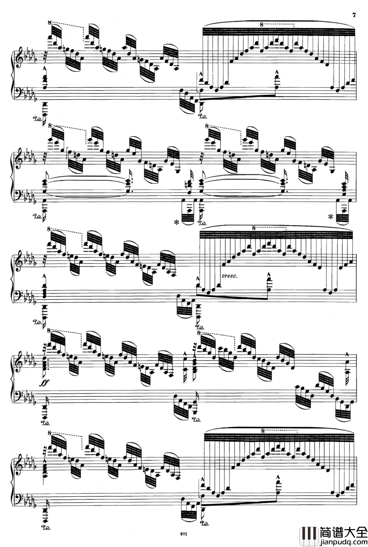 可爱的家钢琴谱_Op.72_塔尔贝格改编