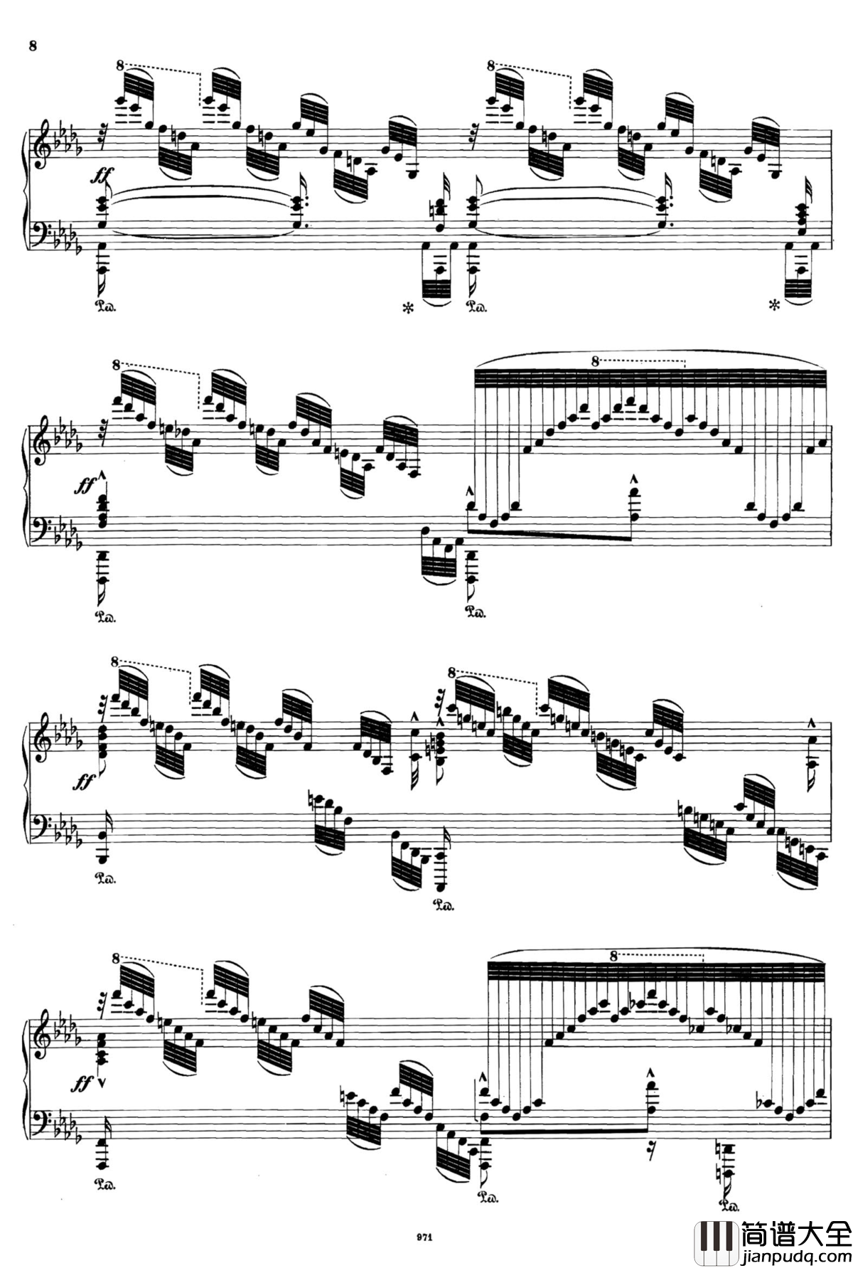 可爱的家钢琴谱_Op.72_塔尔贝格改编