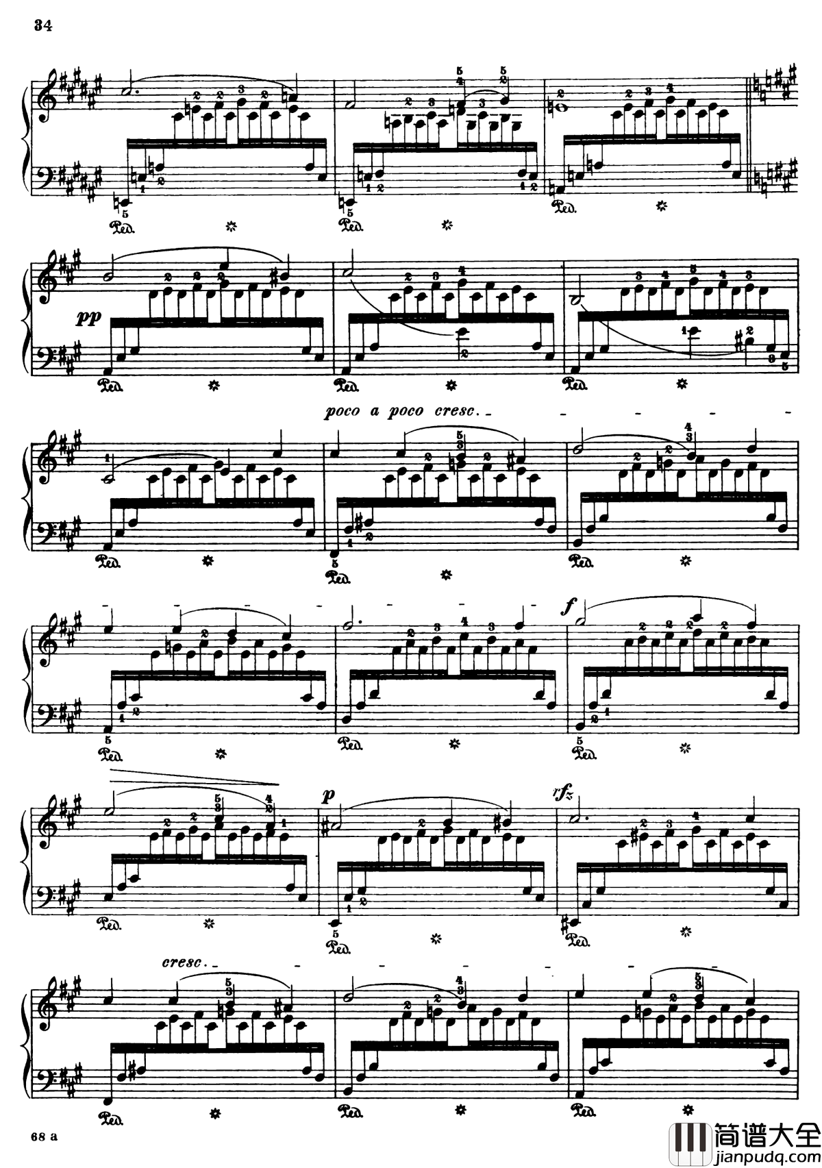 纺纱工练习曲钢琴谱_Op.157__No.2_克拉夫特