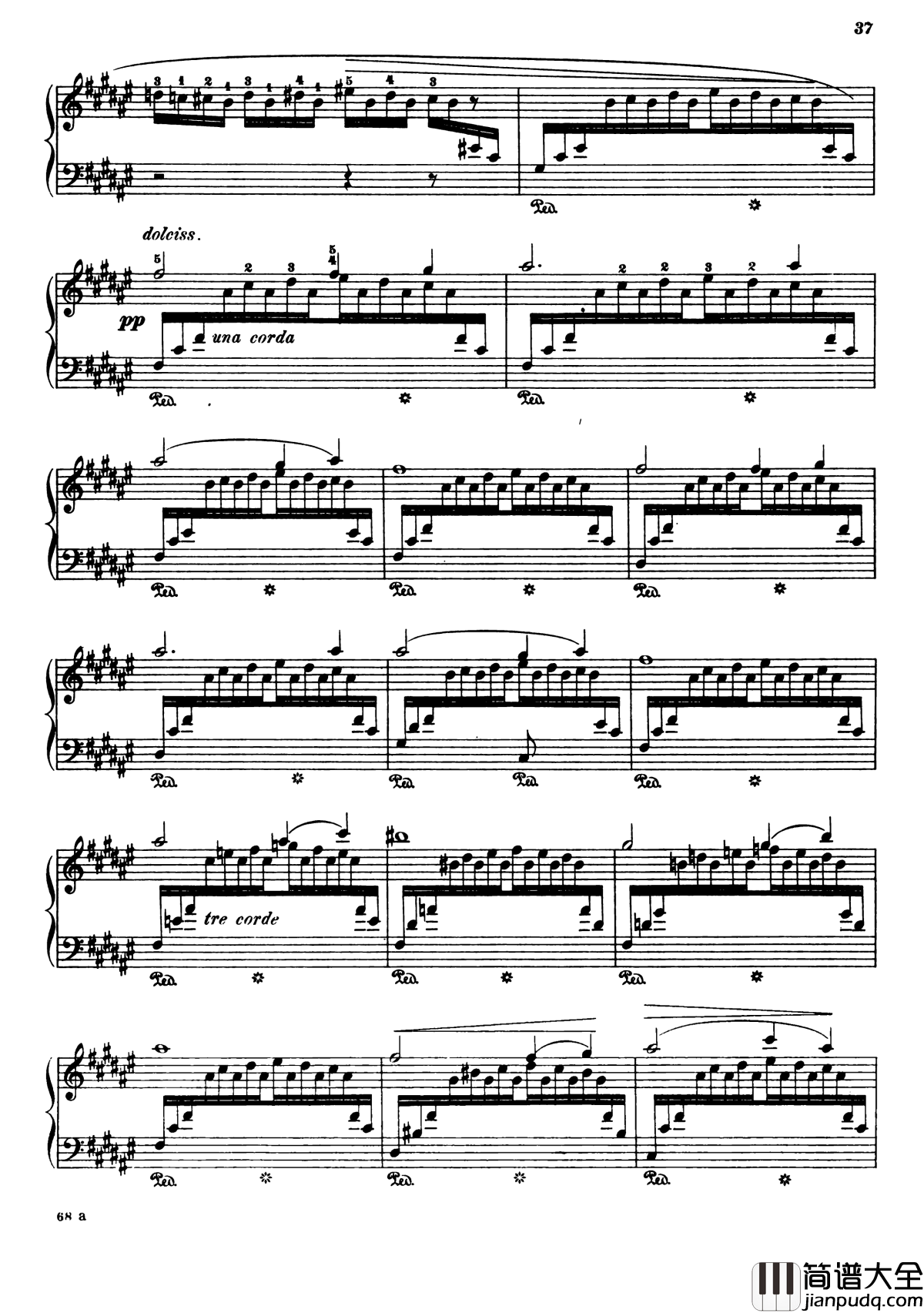 纺纱工练习曲钢琴谱_Op.157__No.2_克拉夫特