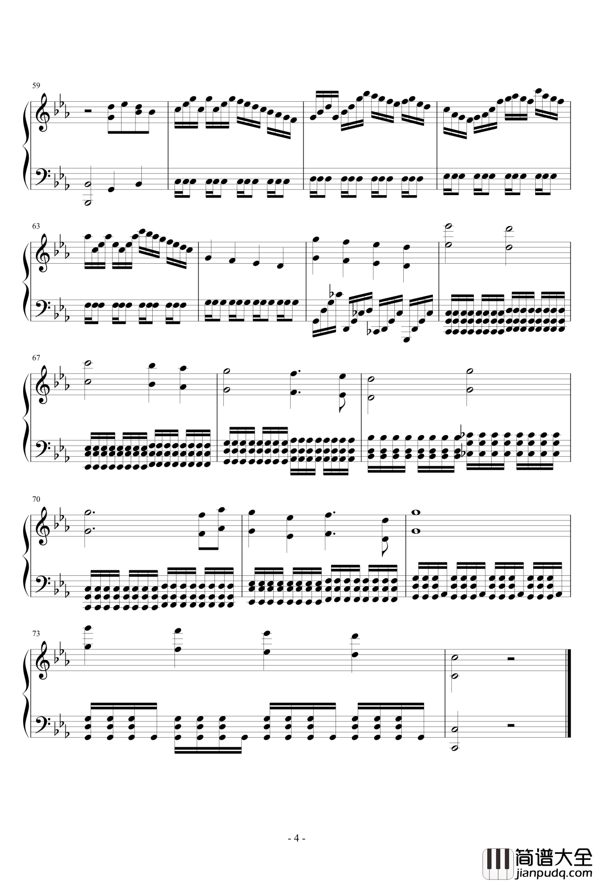 EI__Dorado钢琴谱_钢琴版_史诗级背景音乐