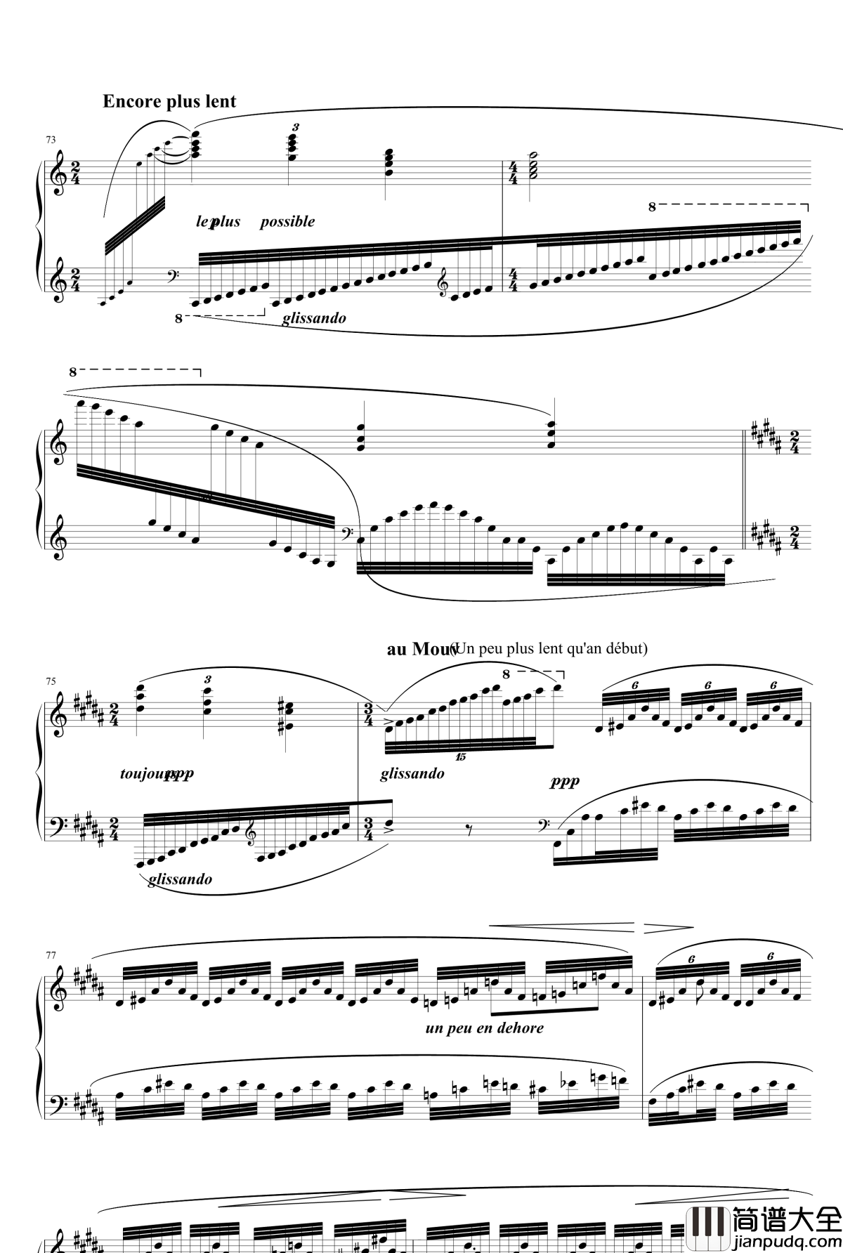 水妖钢琴谱_改良版_拉威尔_Ravel