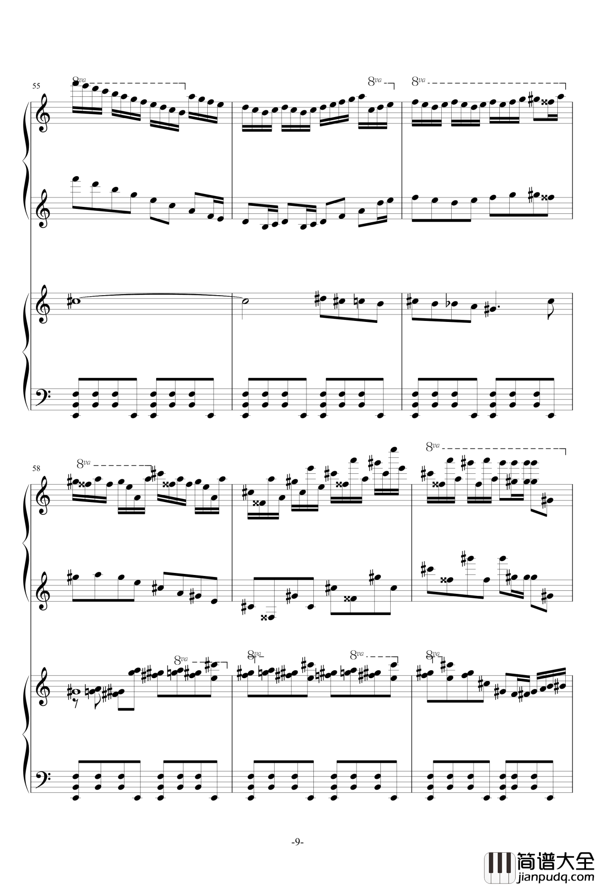 普罗科菲耶夫第三钢琴协奏曲第二乐章钢琴谱