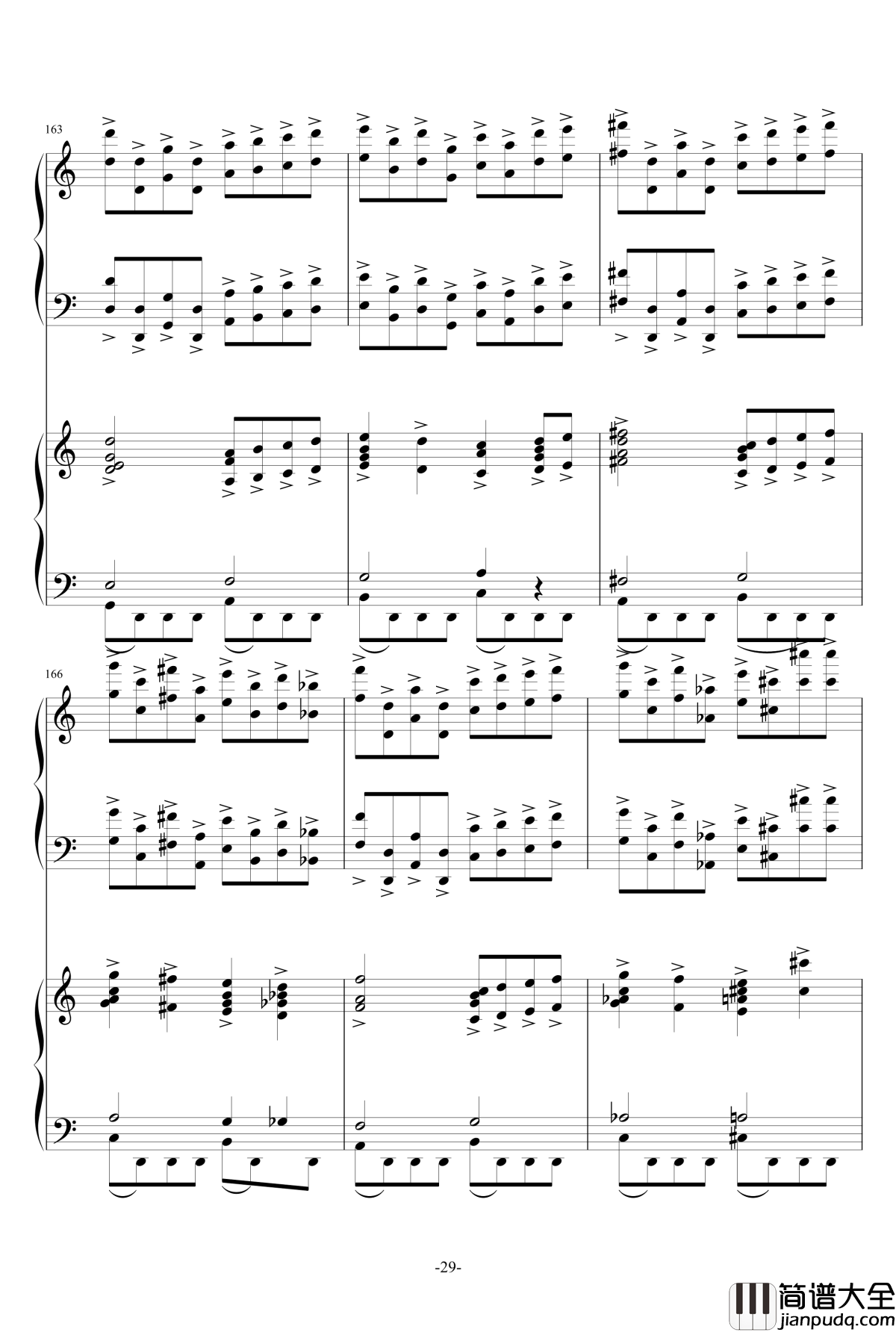 普罗科菲耶夫第三钢琴协奏曲第二乐章钢琴谱