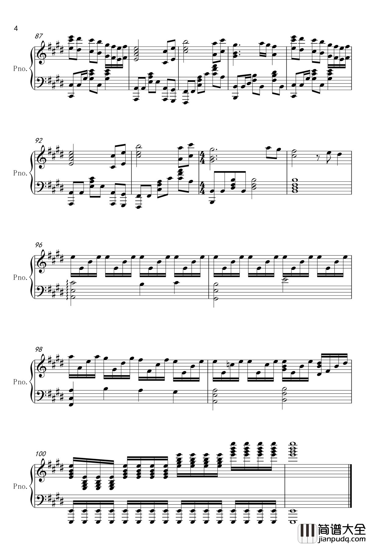 continued_story钢琴谱_叛逆的鲁鲁修T叔版本