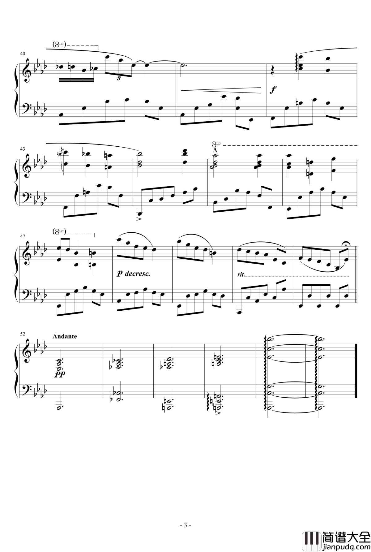 随性钢琴谱_月球之花