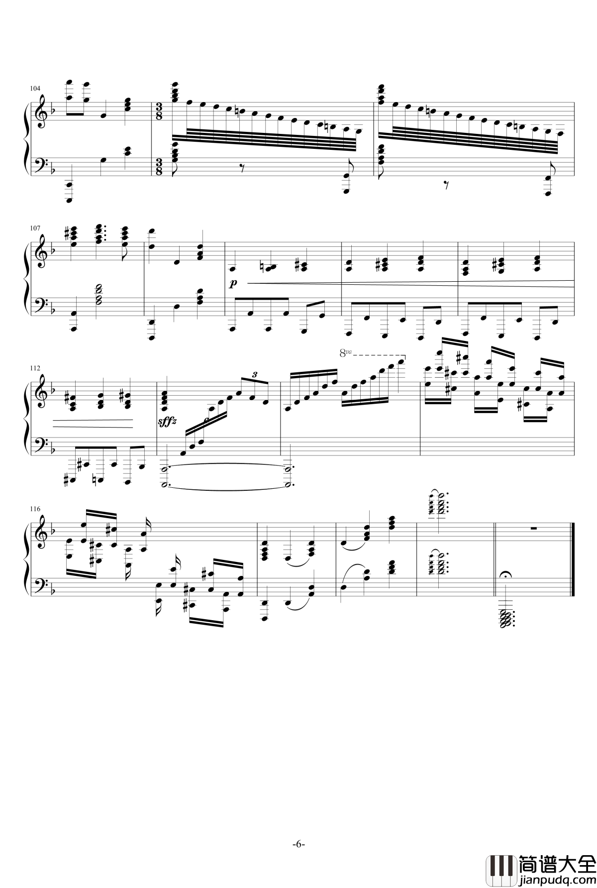 加勒比海盗钢琴谱_原版