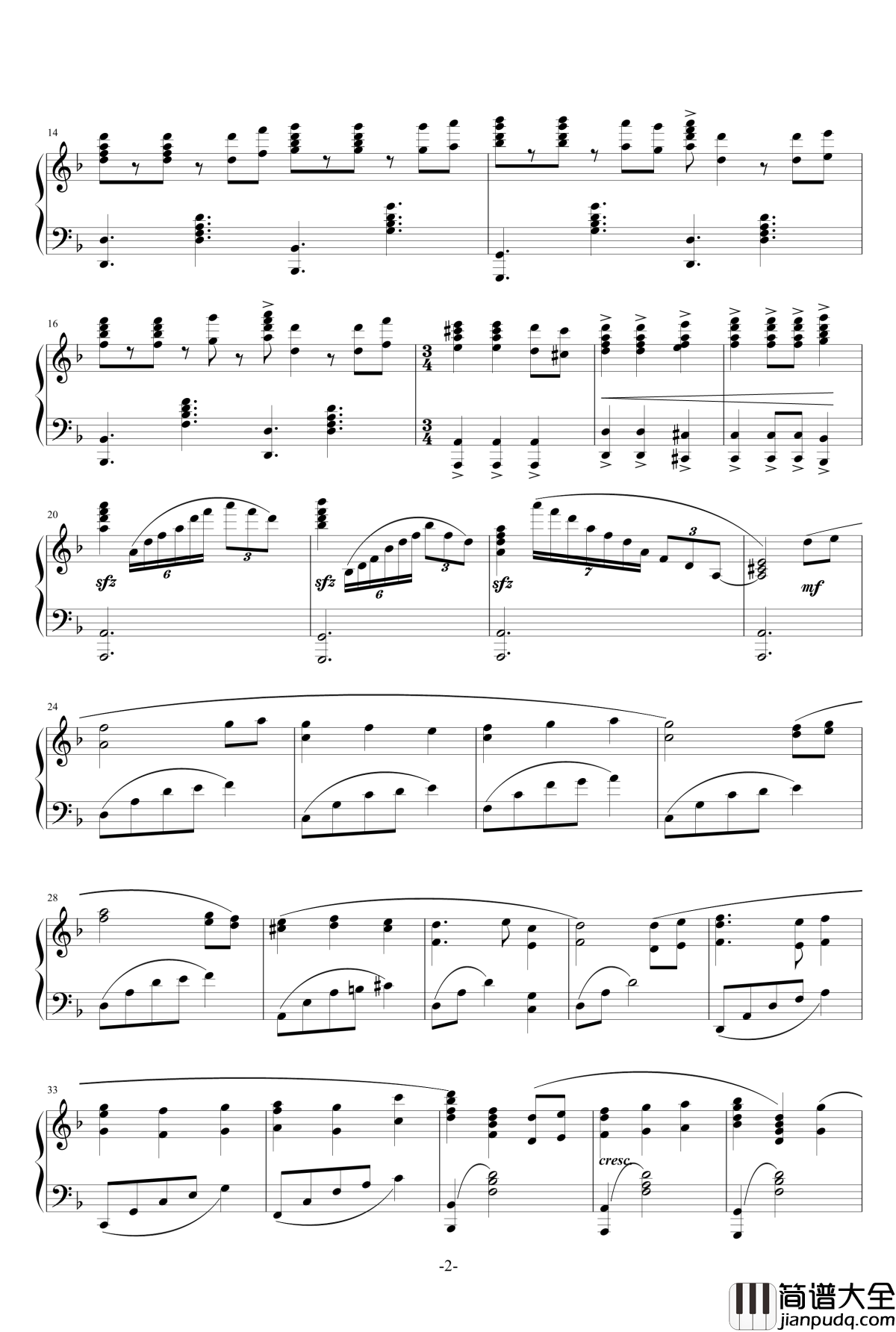 加勒比海盗钢琴谱_原版