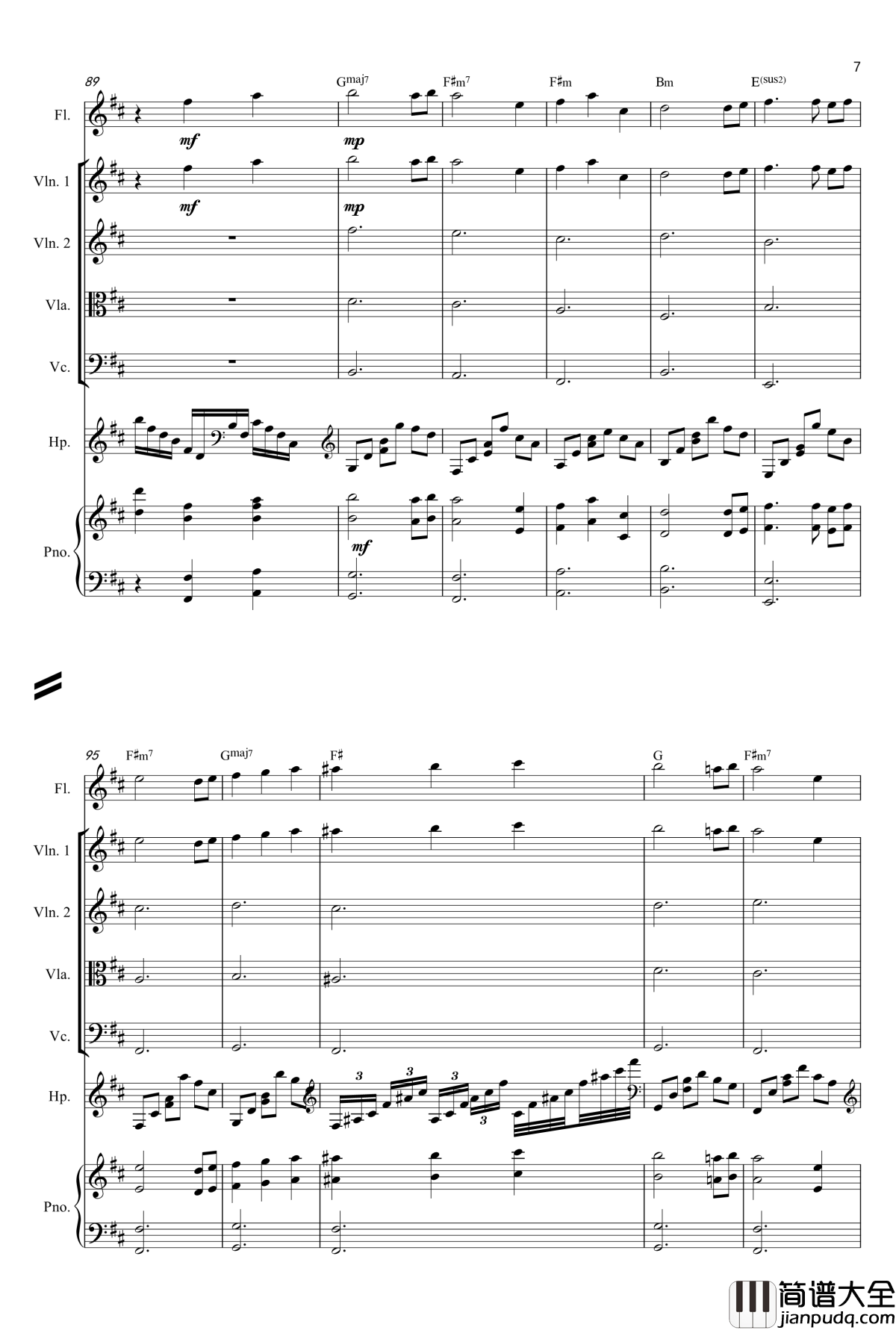 缘之空ED钢琴谱_遠い空へヨスガノソラメインテ_マ总谱