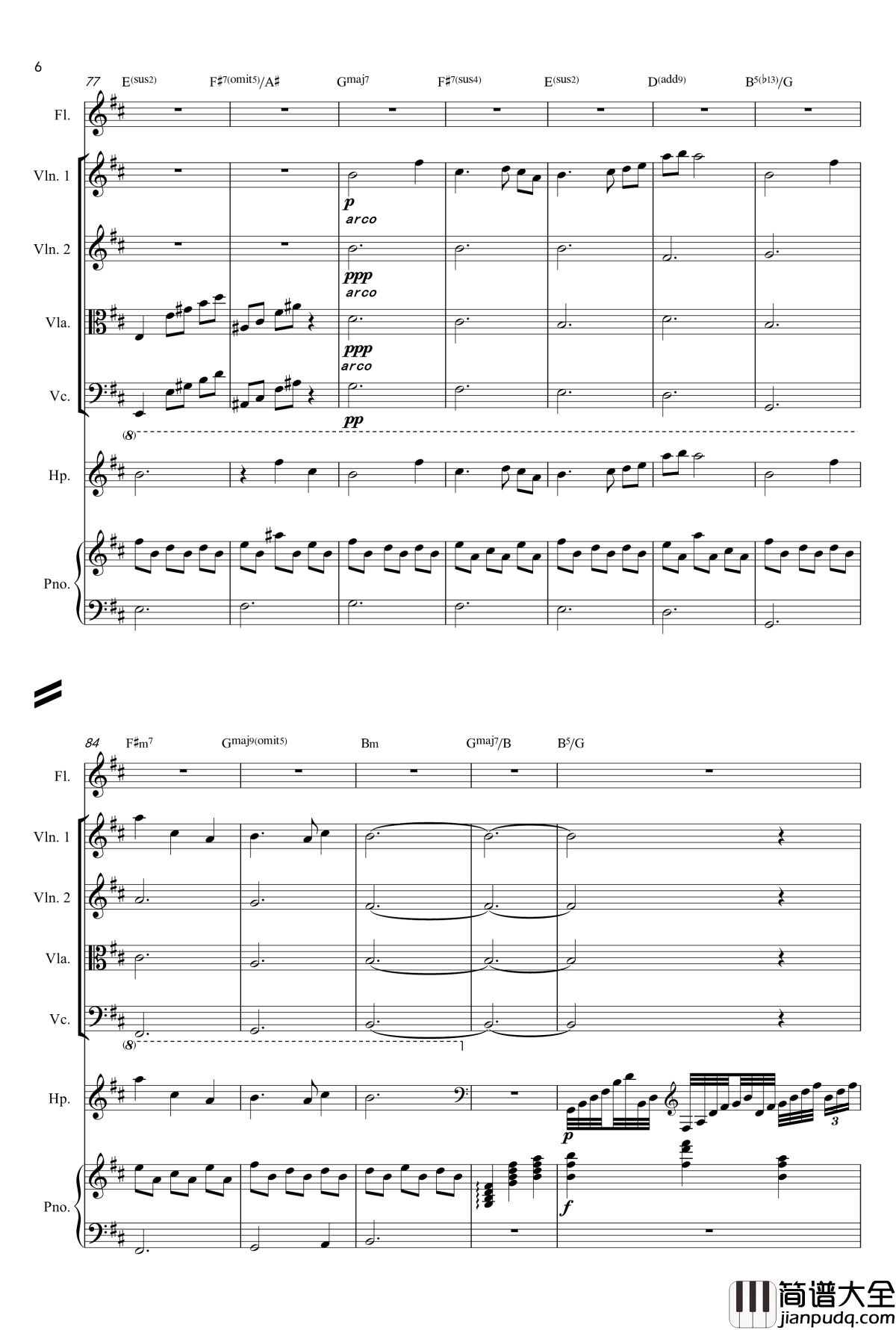 缘之空ED钢琴谱_遠い空へヨスガノソラメインテ_マ总谱